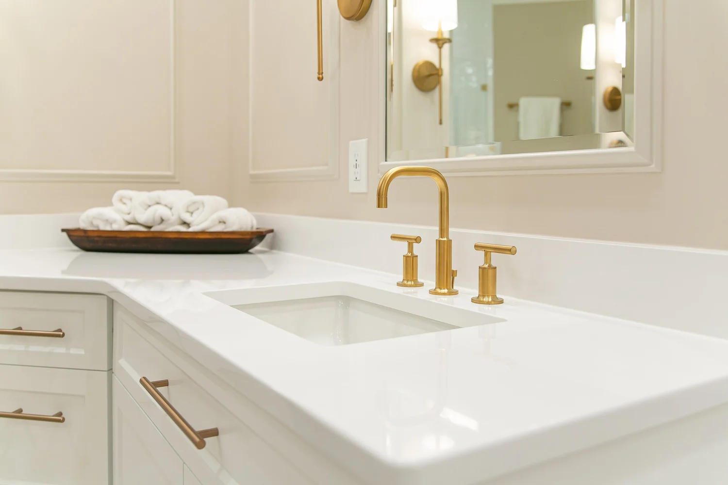 Detail-focused view of the completed remodel from Bathroom Remodel — Ford’s Colony Williamsburg Virginia — Project 4 by VanFleet Homes