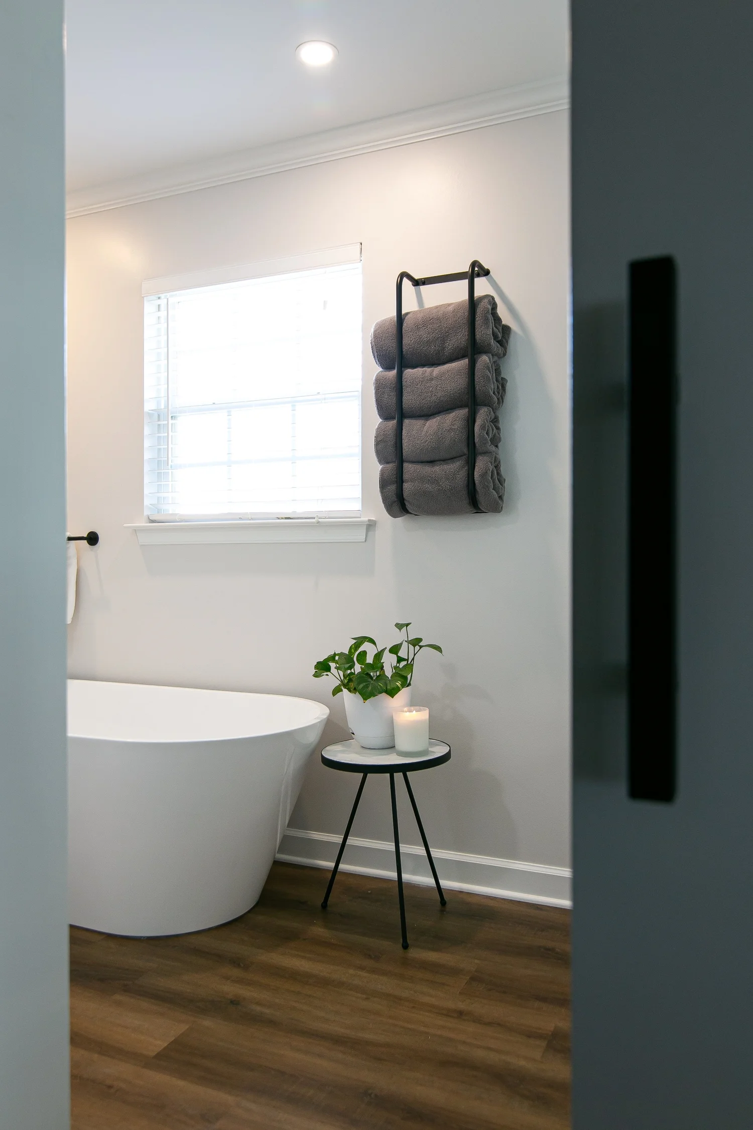 Perspective showing coordinated materials and finishes from Bathroom Remodel — Scotts Pond Williamsburg Virginia by VanFleet Homes