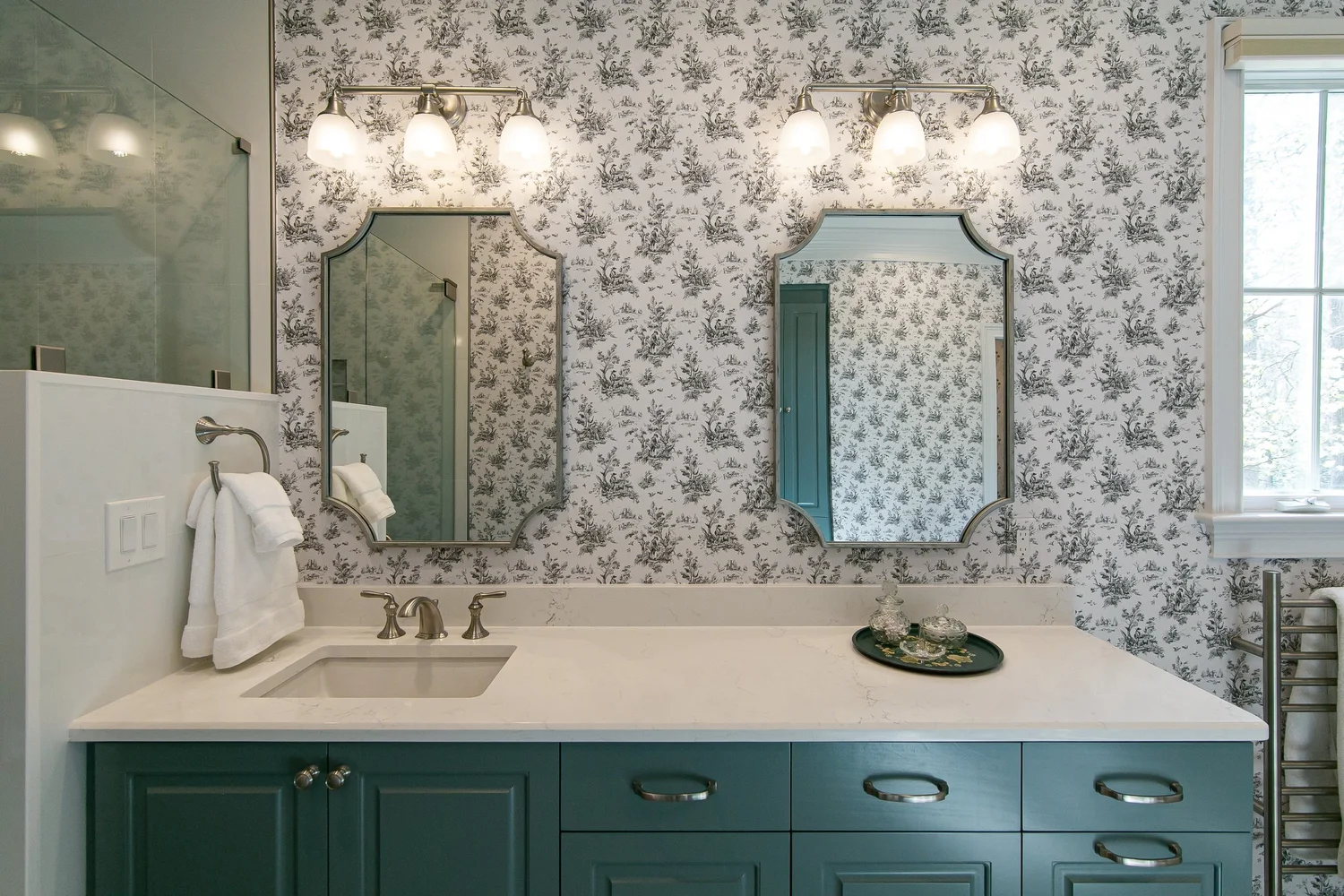 Wide view of the finished room from Bathroom Remodel — Governor’s Land Williamsburg Virginia by VanFleet Homes
