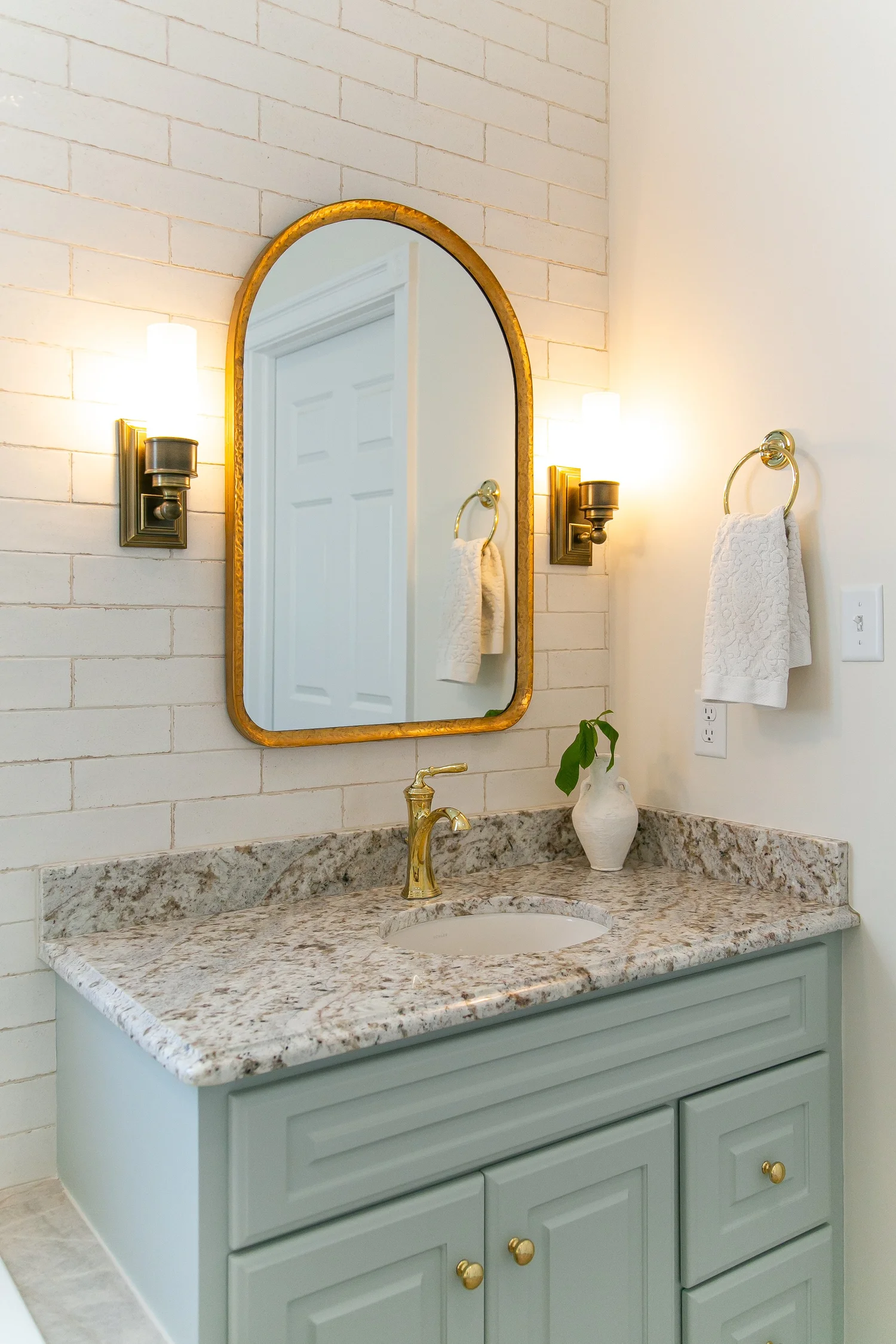 Closer view of the completed surfaces from Bathroom Remodel — Ford’s Colony Williamsburg Virginia — Project 8 by VanFleet Homes