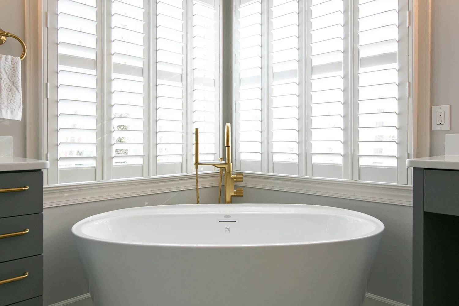 Perspective highlighting the new layout and flow from Bathroom Remodel — Kiln Creek Yorktown Virginia — Project 1 by VanFleet Homes