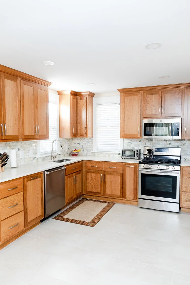Wide view of the finished room from Kitchen Remodel — Kingsmill Williamsburg Virginia by VanFleet Homes