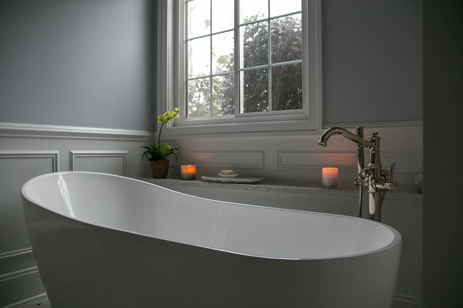Perspective showing coordinated materials and finishes from Bathroom Remodel — Ford’s Colony Williamsburg Virginia — Project 2 by VanFleet Homes