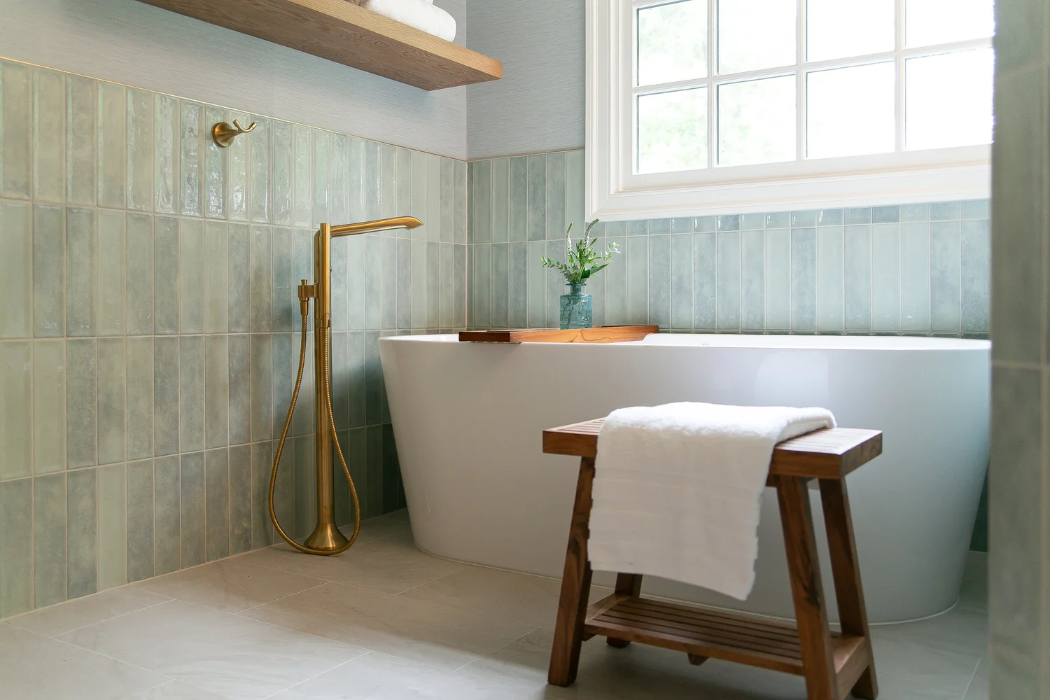 Wide view of the finished room from Bathroom Remodel — Ford’s Colony Williamsburg Virginia — Project 1 by VanFleet Homes