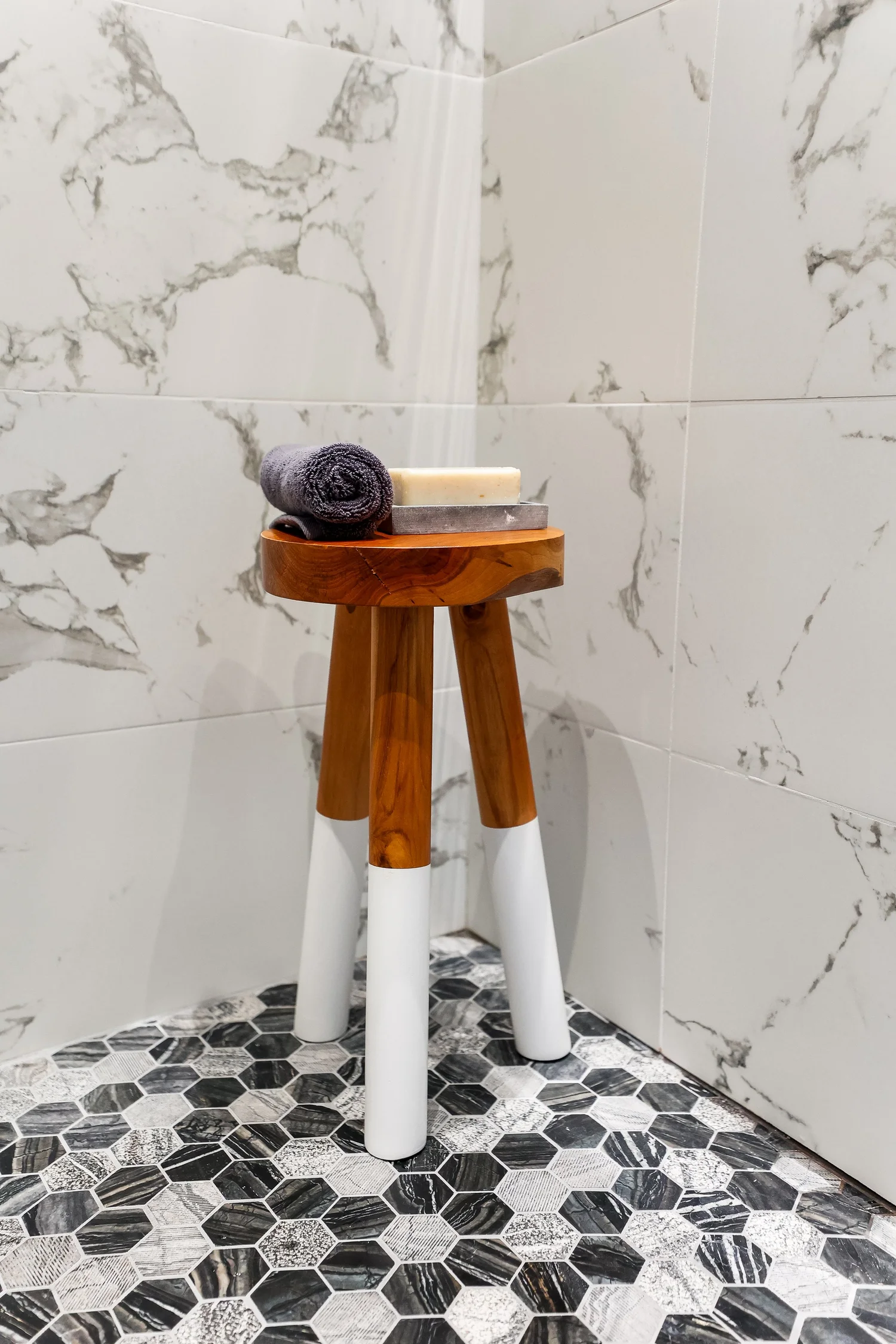 Material and craftsmanship perspective from Bathroom Remodel — Greensprings West Williamsburg Virginia — Project 2 by VanFleet Homes