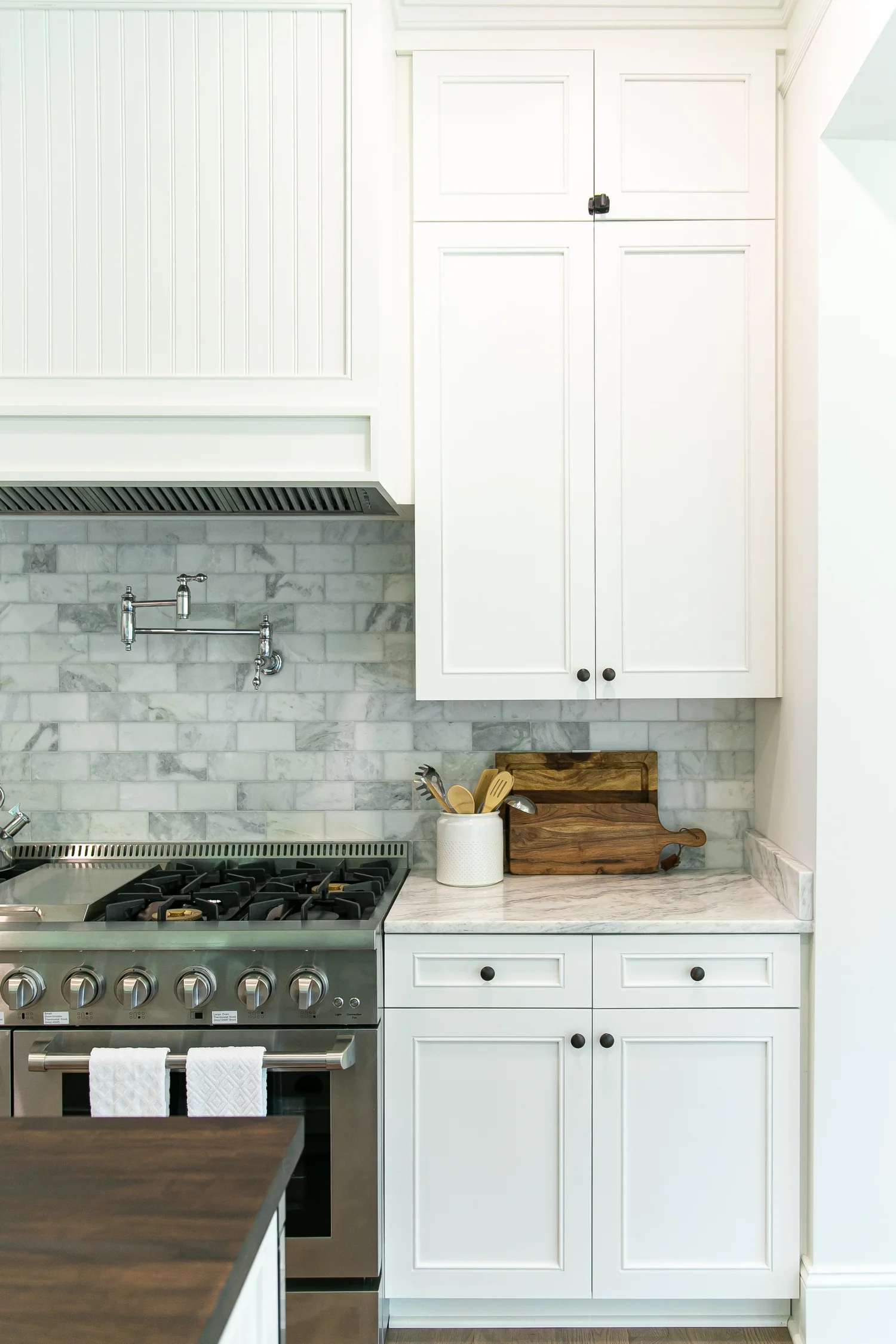 View showing the renovated elements working together from Kitchen Remodel — Charles City by VanFleet Homes