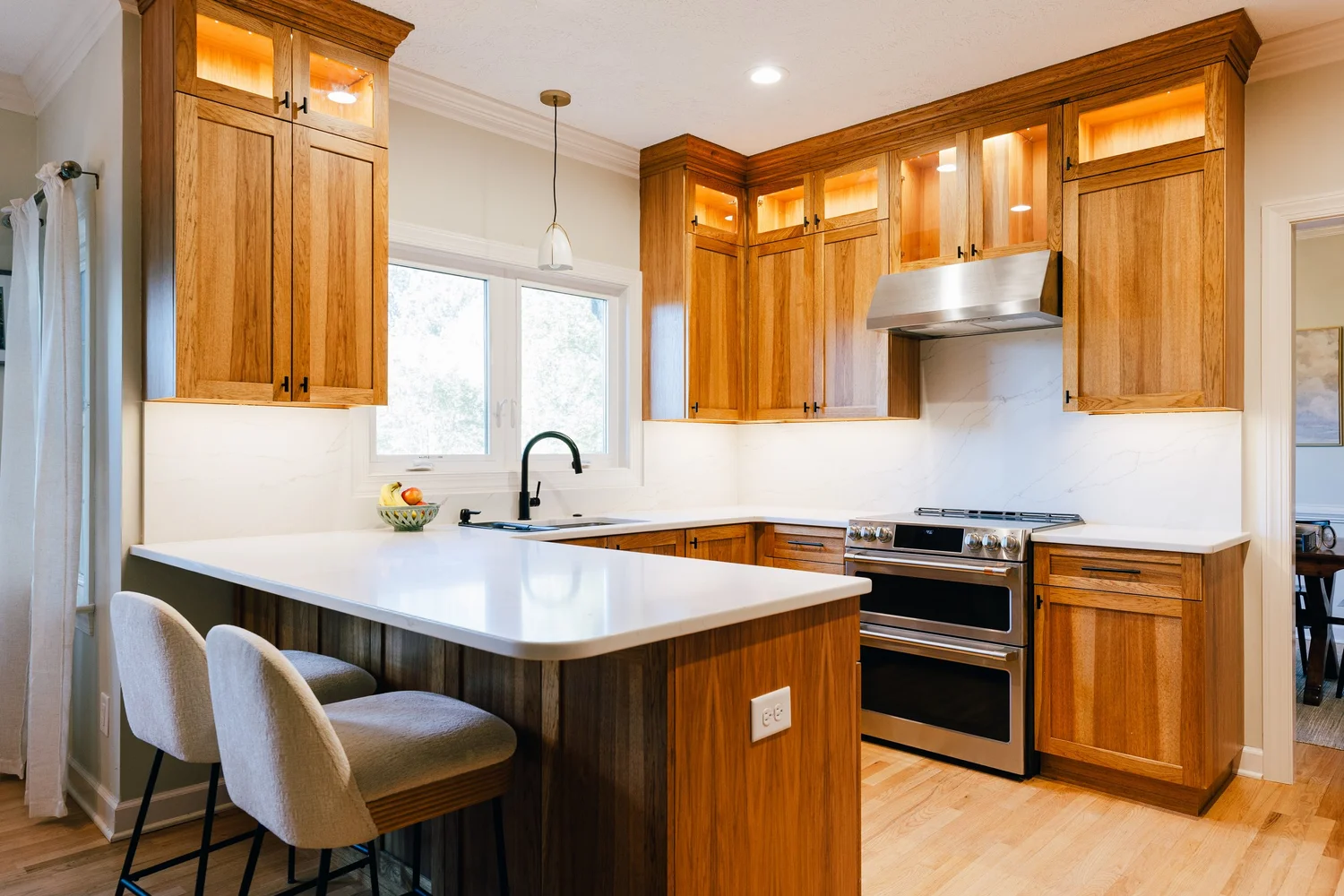 Wide view of the finished room from Kitchen Remodel — Kiln Creek Yorktown Virginia by VanFleet Homes