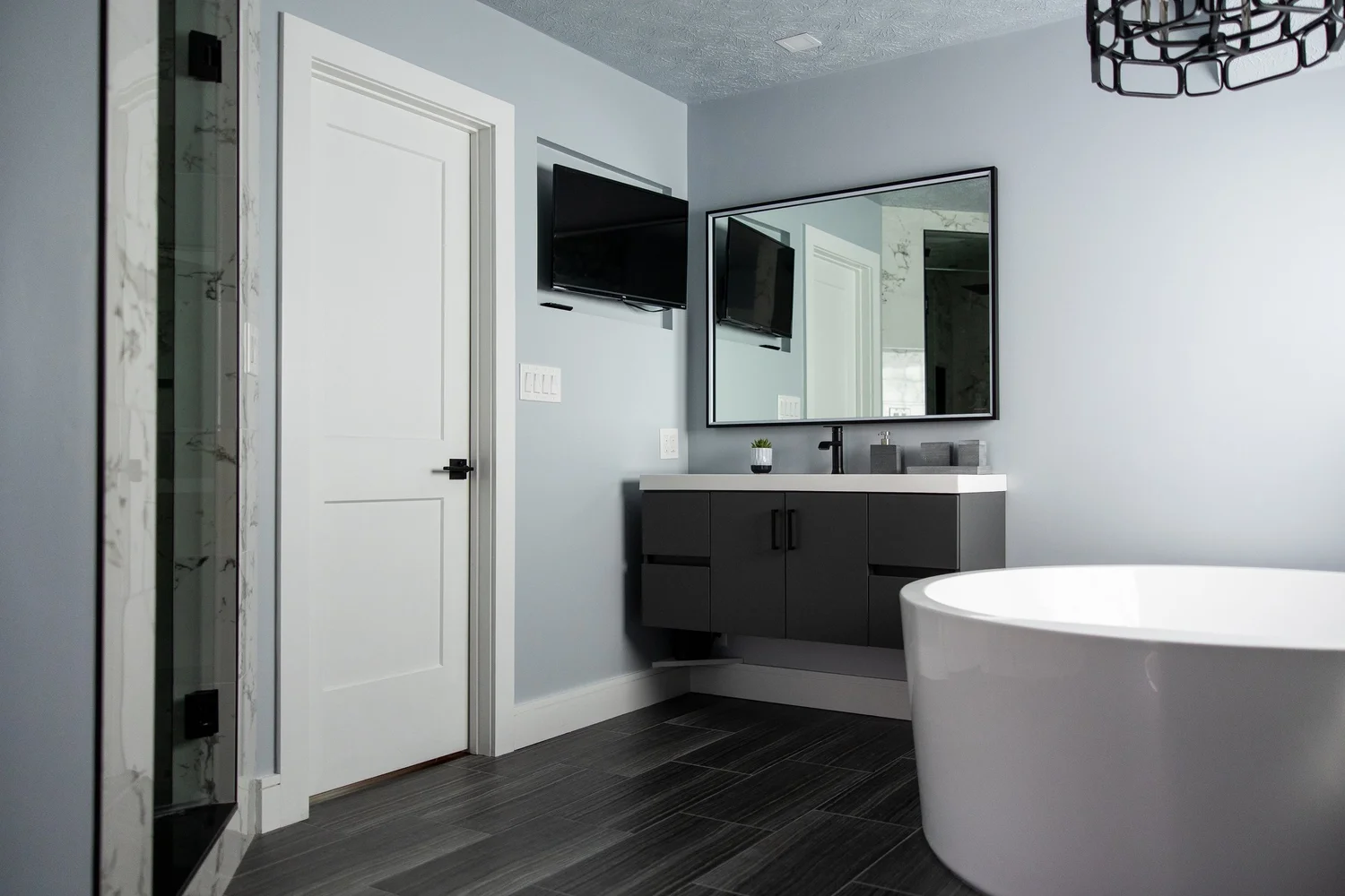 Detail-focused view of the completed remodel from Bathroom Remodel — Greensprings West Williamsburg Virginia — Project 2 by VanFleet Homes