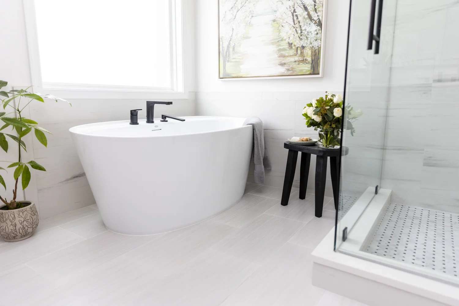 Material and craftsmanship perspective from Bathroom Remodel — Seaford Virginia by VanFleet Homes