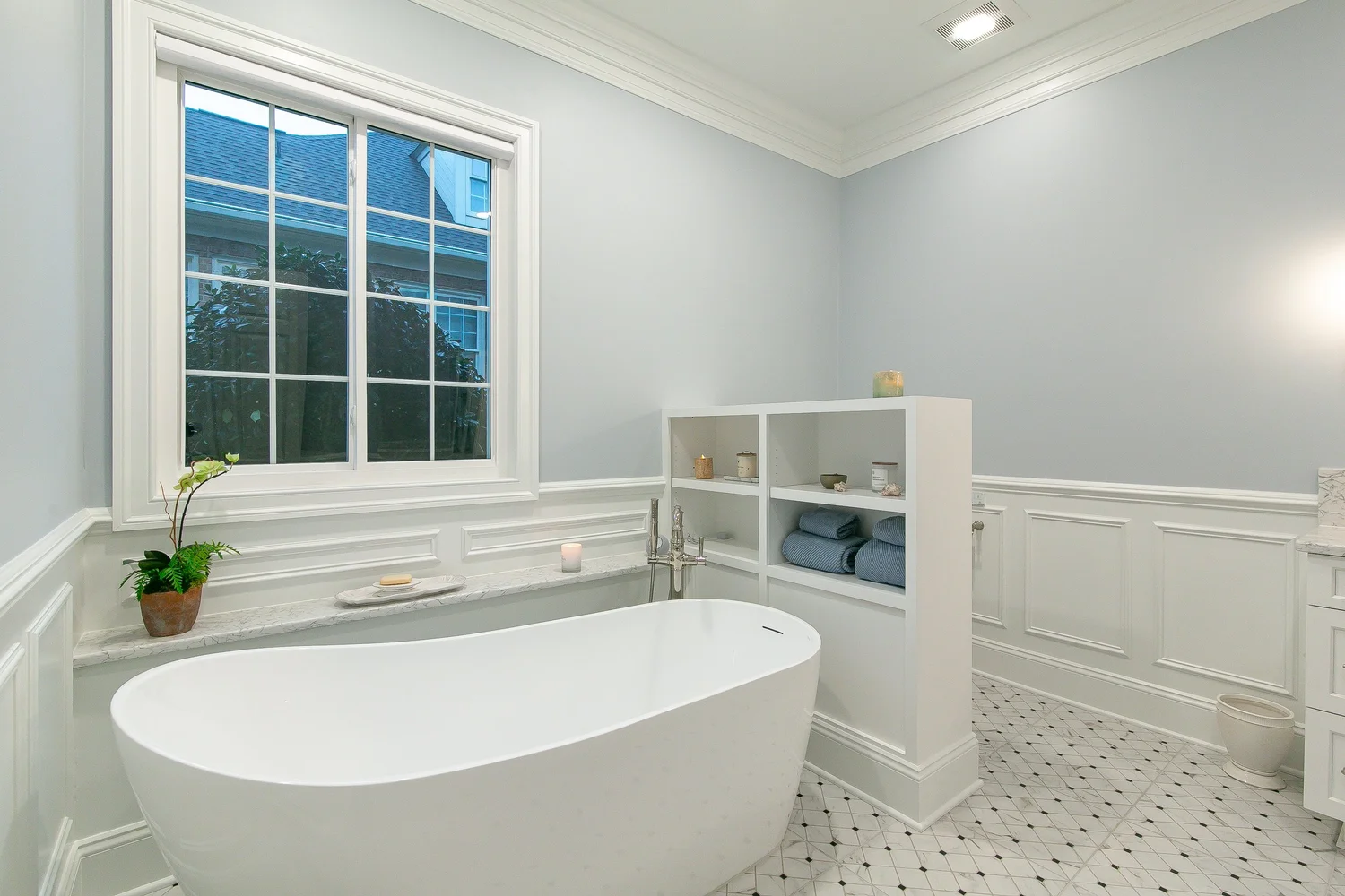 Wide view of the finished room from Bathroom Remodel — Ford’s Colony Williamsburg Virginia — Project 2 by VanFleet Homes