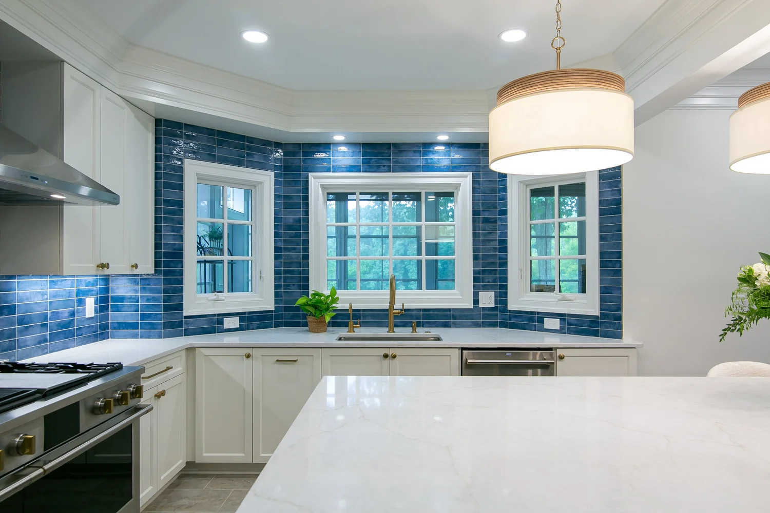 Alternate angle showing the completed construction from Kitchen Remodel — Ford’s Colony by VanFleet Homes