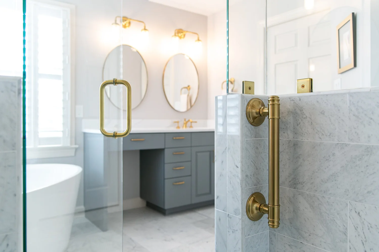 Secondary room perspective with completed details from Bathroom Remodel — Kiln Creek Yorktown Virginia — Project 1 by VanFleet Homes