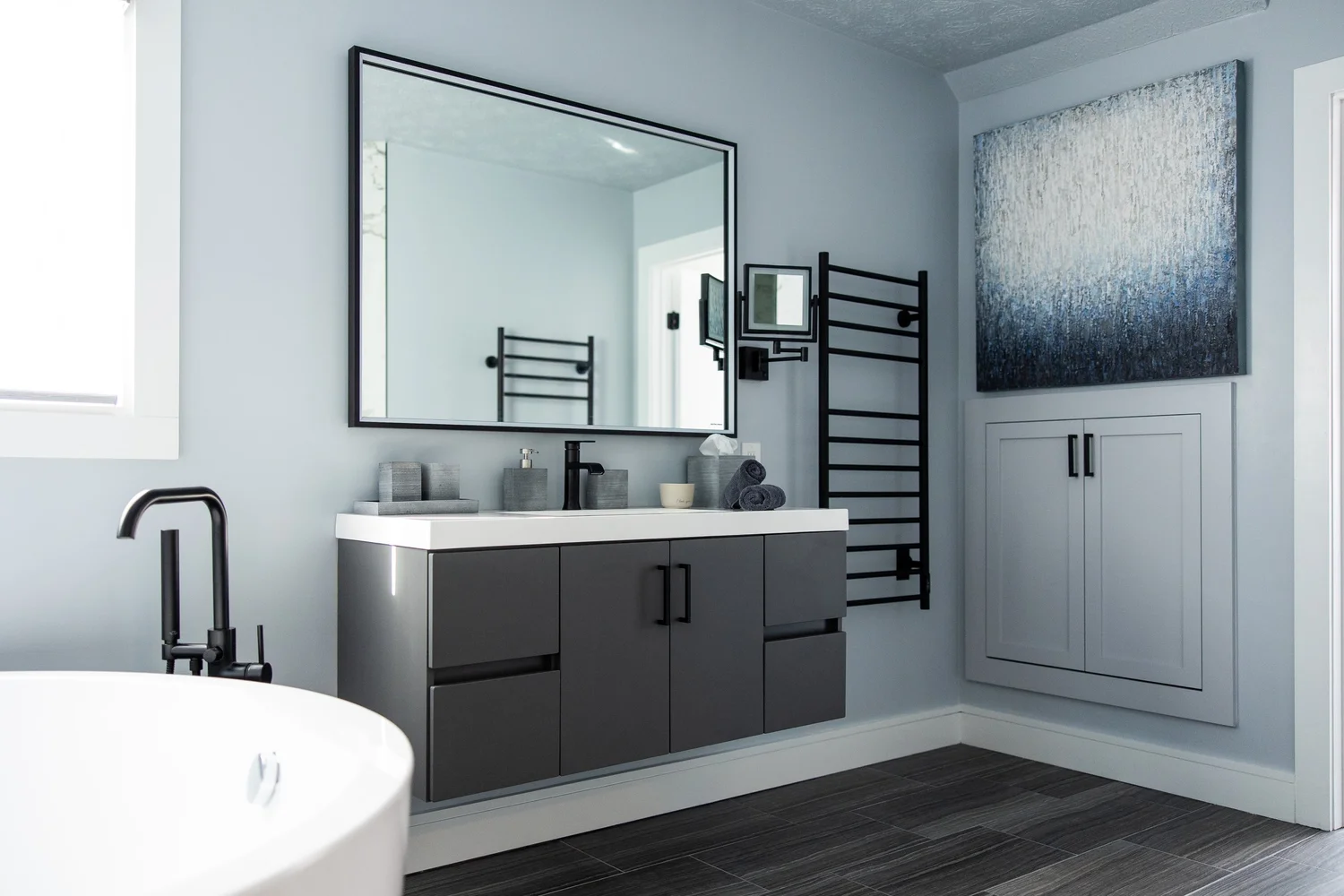 Perspective highlighting the new layout and flow from Bathroom Remodel — Greensprings West Williamsburg Virginia — Project 2 by VanFleet Homes