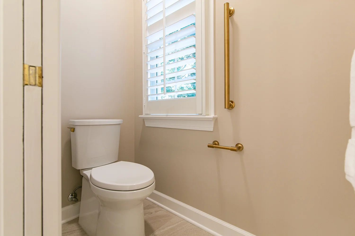 Perspective showing coordinated materials and finishes from Bathroom Remodel — Ford’s Colony Williamsburg Virginia — Project 4 by VanFleet Homes