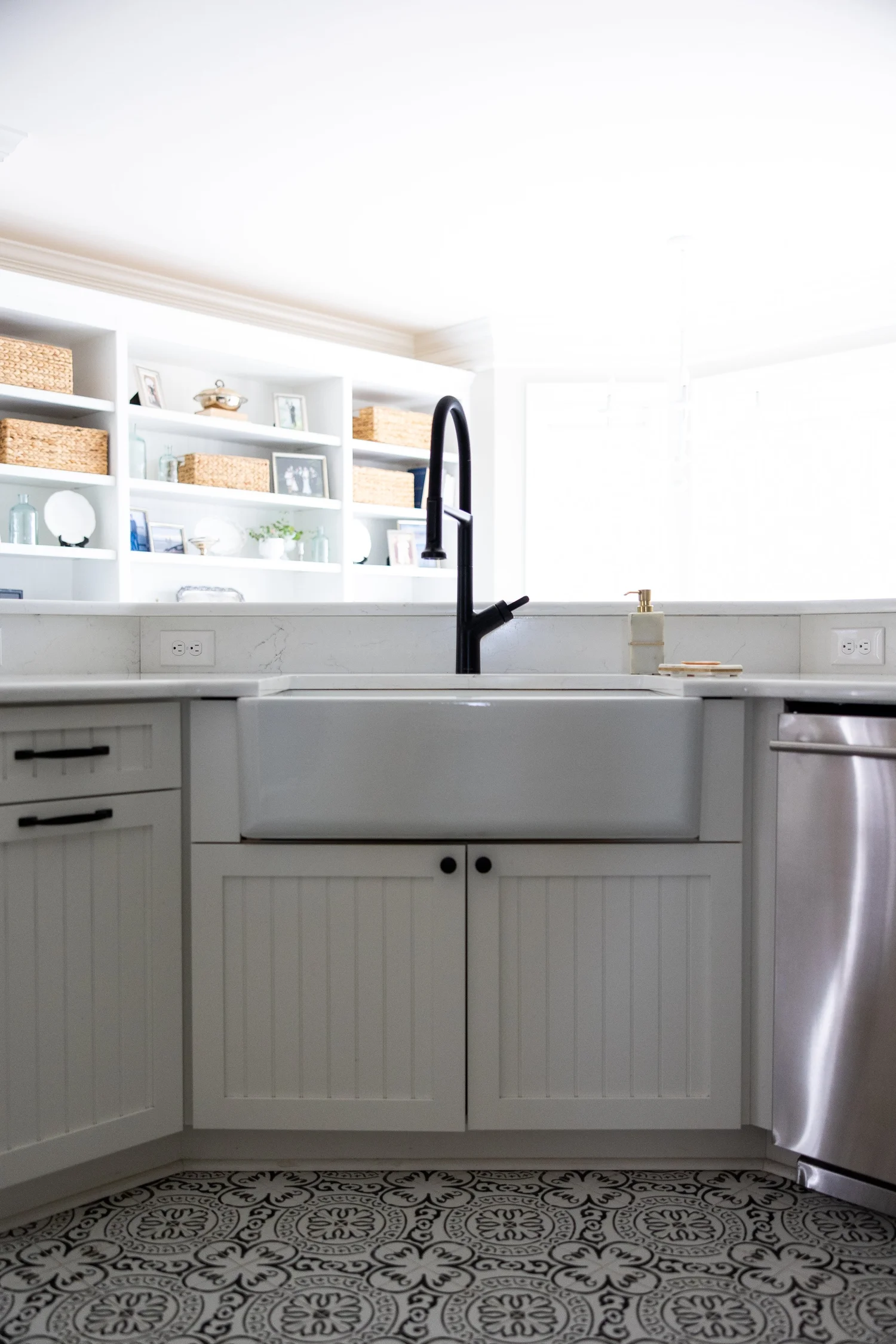 View showing the renovated elements working together from Kitchen Remodel — Toano Virginia by VanFleet Homes