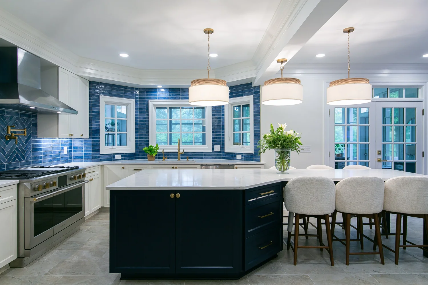 Alternate perspective across the renovated space from Kitchen Remodel — Ford’s Colony by VanFleet Homes