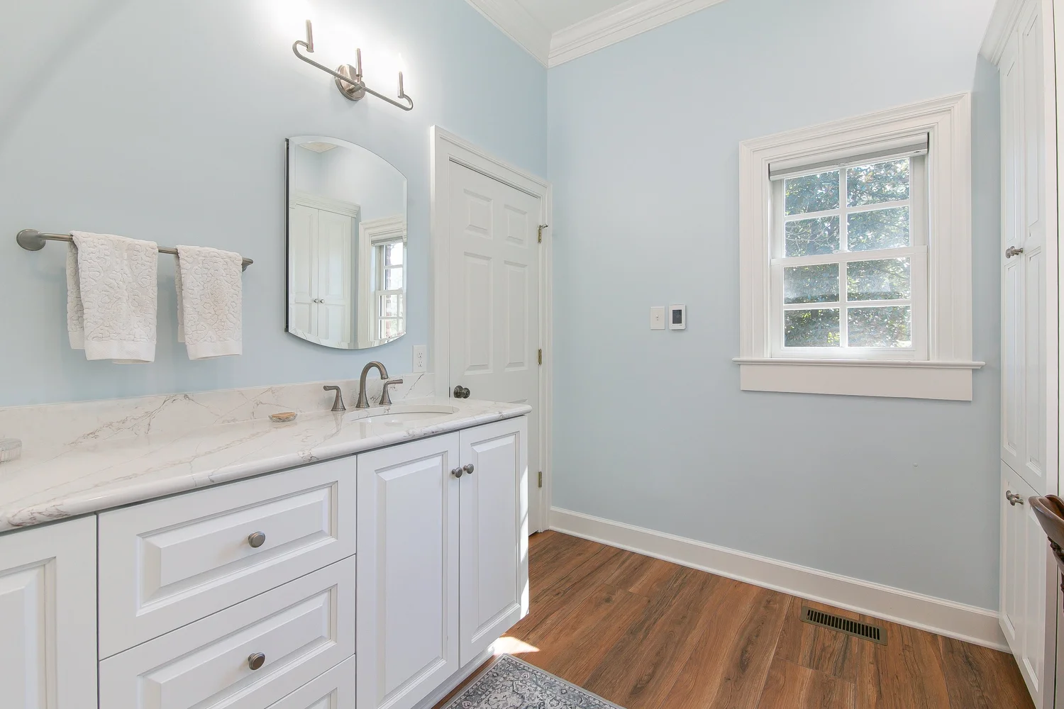 Additional view of the renewed room from Bathroom Remodel — The Cove Williamsburg Virginia by VanFleet Homes