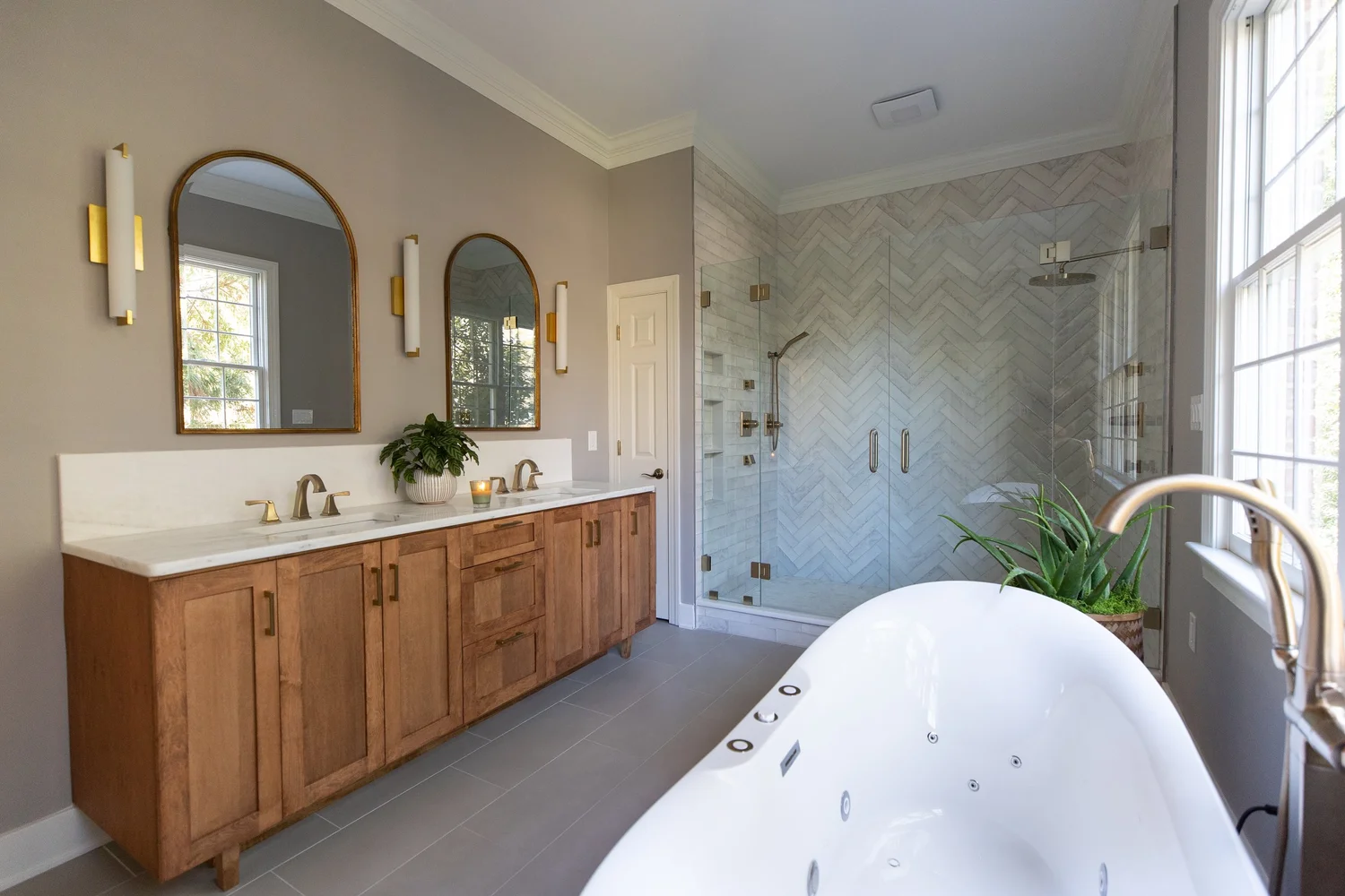 Final gallery view of the finished space from Bathroom Remodel — Ford’s Colony Williamsburg Virginia — Project 7 by VanFleet Homes