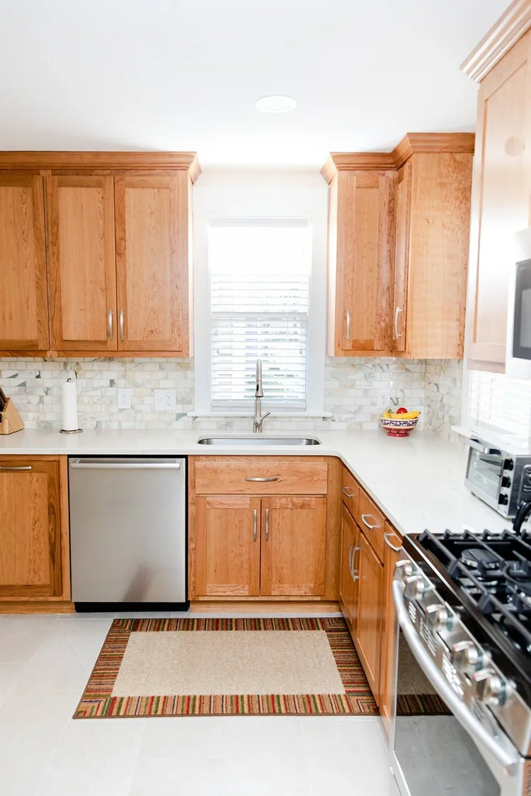 Alternate perspective across the renovated space from Kitchen Remodel — Kingsmill Williamsburg Virginia by VanFleet Homes