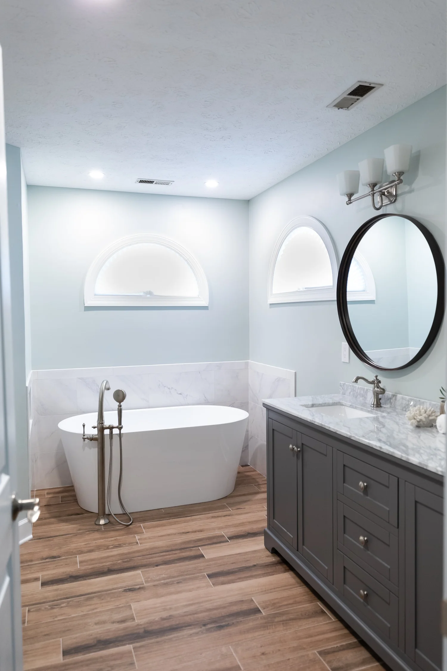 Featured overview of the completed space from Bathroom Remodel — Kiln Creek Yorktown Virginia — Project 2 by VanFleet Homes
