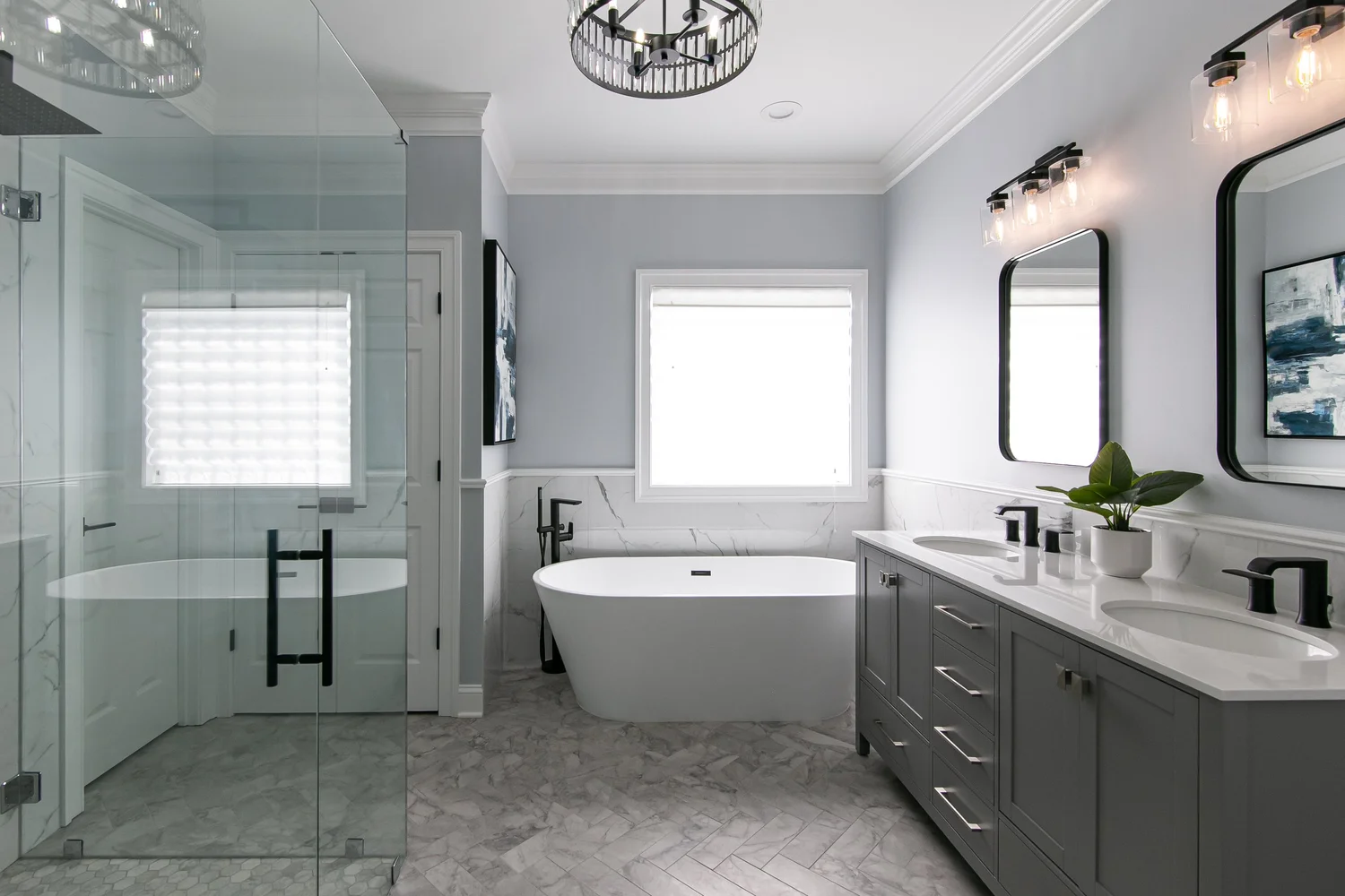 Closer perspective on the finish work from Bathroom Remodel — Greensprings West Williamsburg Virginia — Project 1 by VanFleet Homes