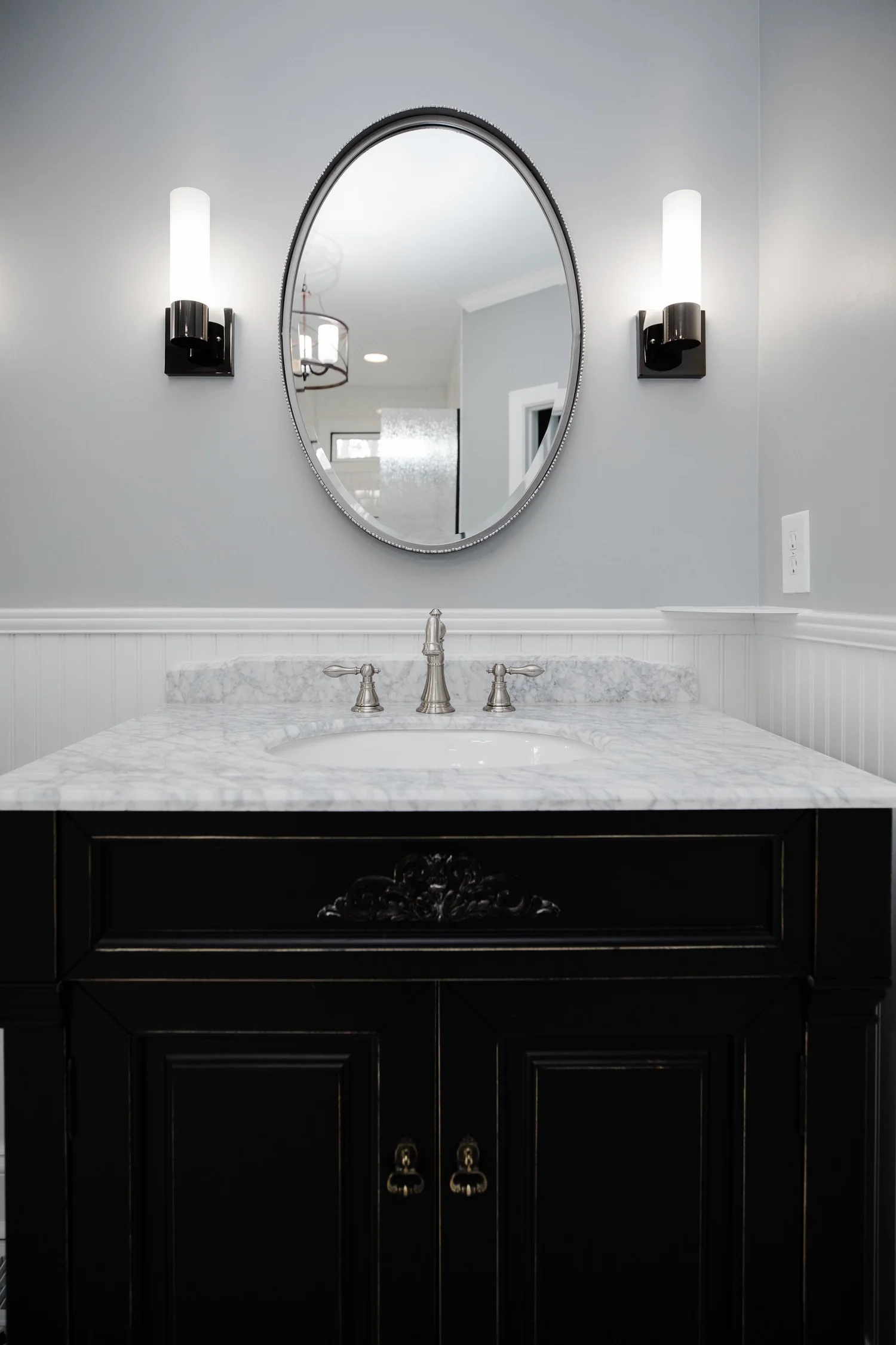 Alternate perspective across the renovated space from Bathroom Remodel — Greensprings West Williamsburg Virginia — Project 3 by VanFleet Homes