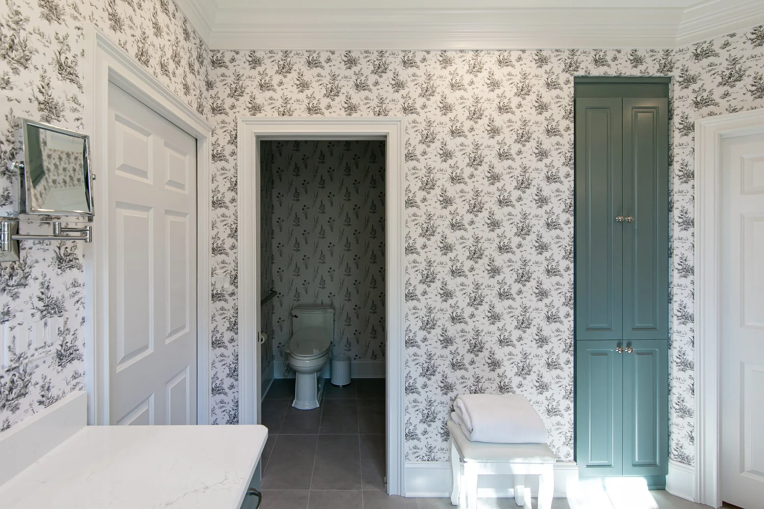 Alternate angle showing the completed construction from Bathroom Remodel — Governor’s Land Williamsburg Virginia by VanFleet Homes