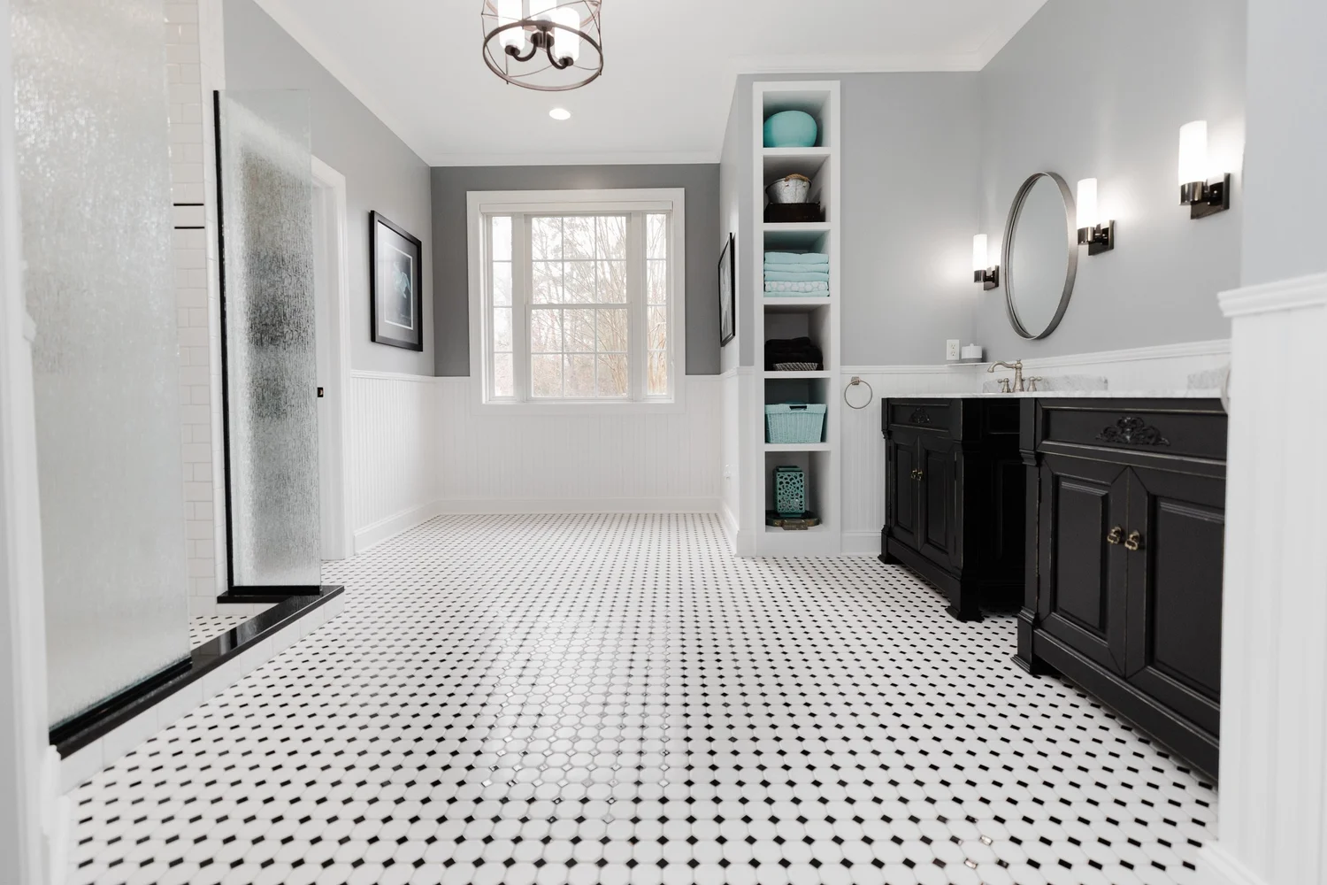 Featured overview of the completed space from Bathroom Remodel — Greensprings West Williamsburg Virginia — Project 3 by VanFleet Homes