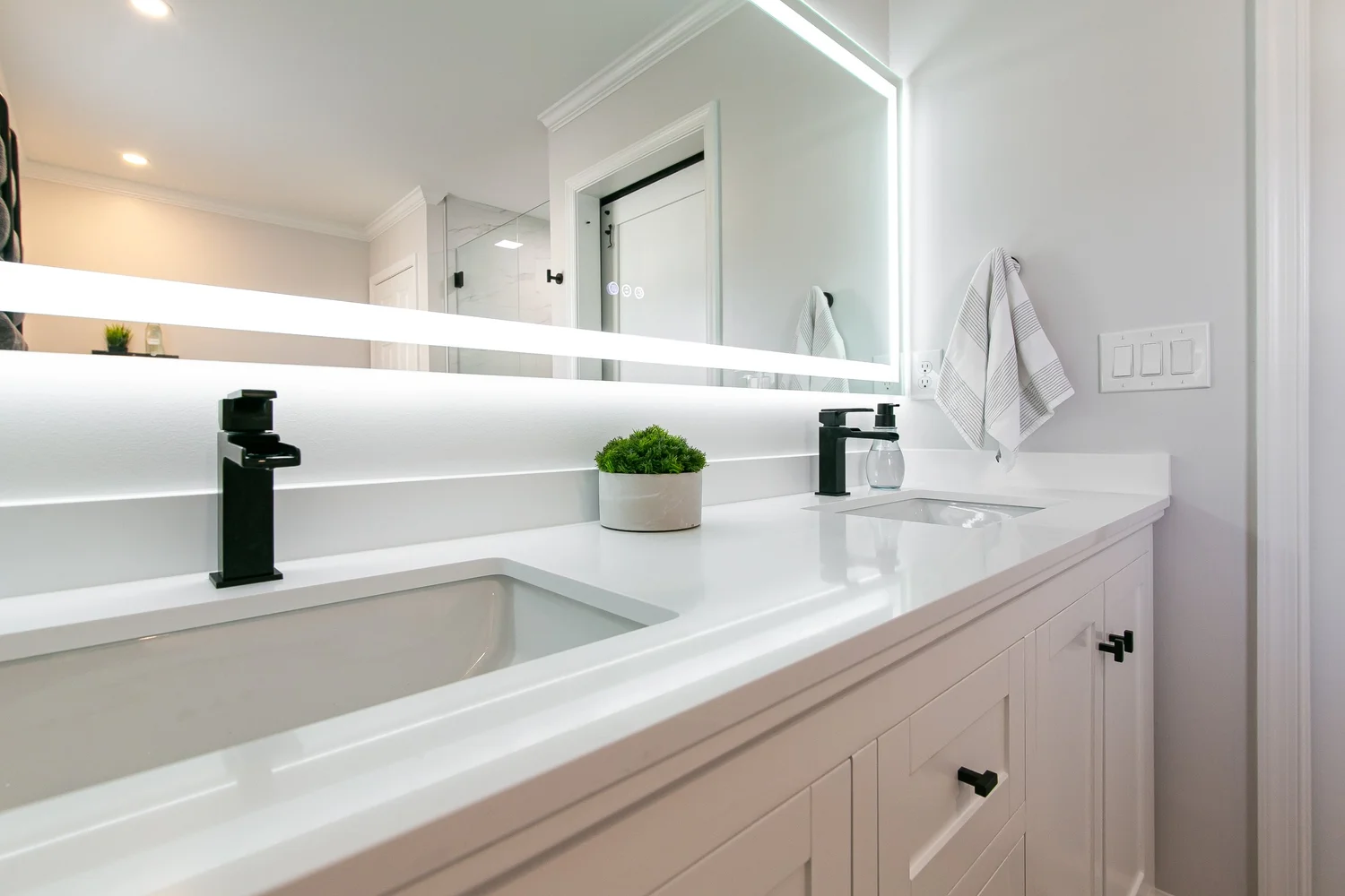 Closer perspective on the finish work from Bathroom Remodel — Scotts Pond Williamsburg Virginia by VanFleet Homes