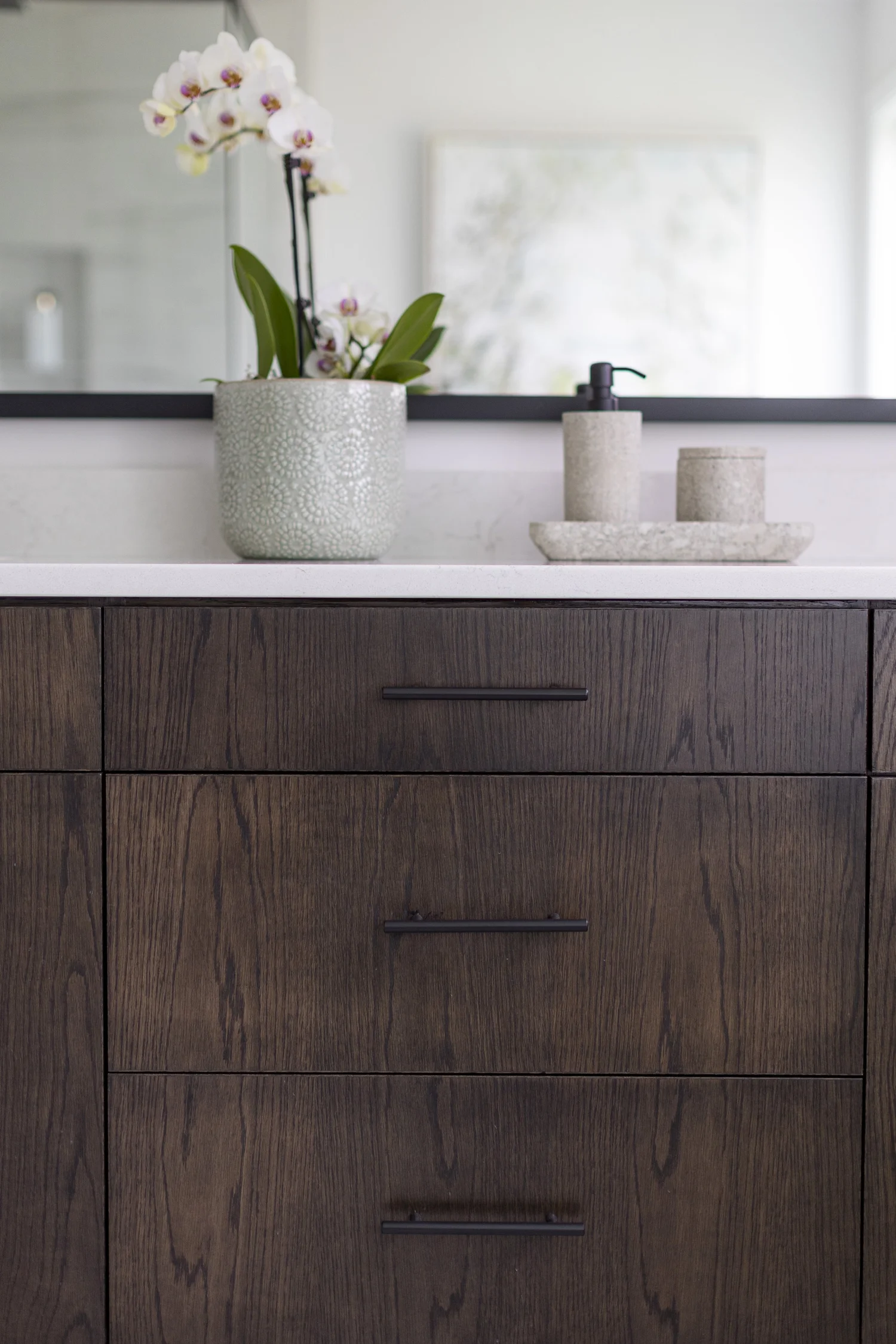 Detail-focused view of the completed remodel from Bathroom Remodel — Seaford Virginia by VanFleet Homes