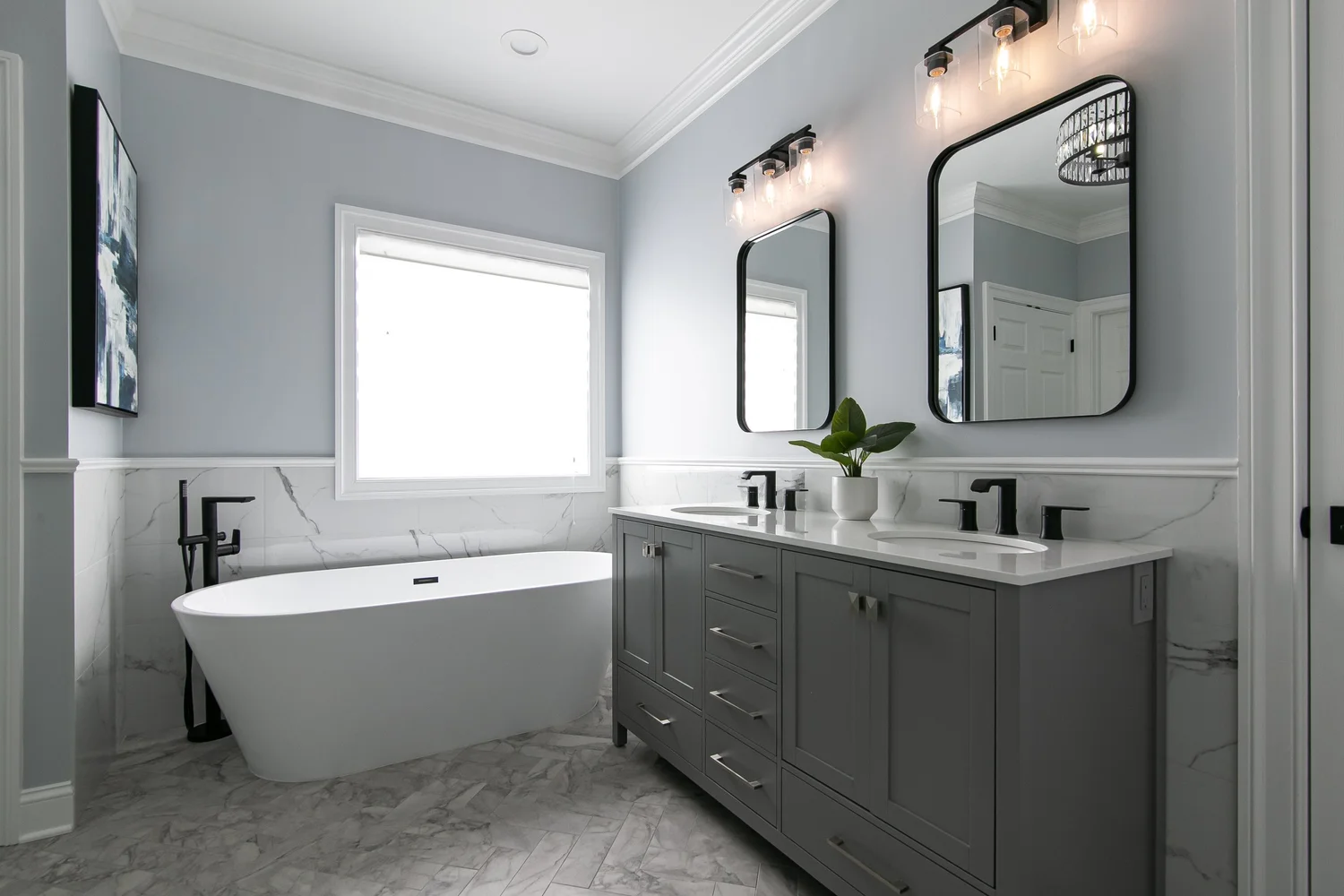 Perspective highlighting the new layout and flow from Bathroom Remodel — Greensprings West Williamsburg Virginia — Project 1 by VanFleet Homes