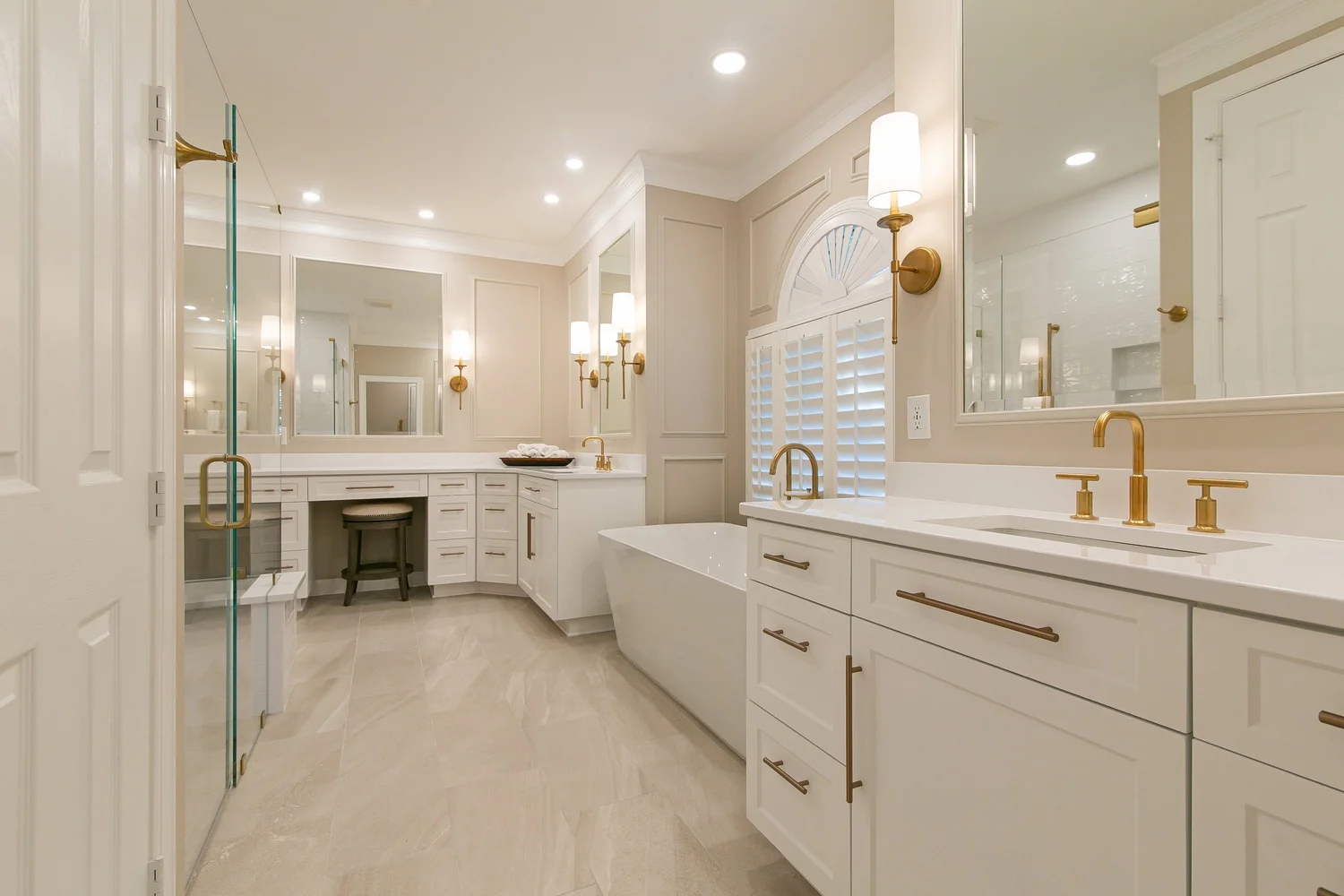 Alternate perspective across the renovated space from Bathroom Remodel — Ford’s Colony Williamsburg Virginia — Project 4 by VanFleet Homes