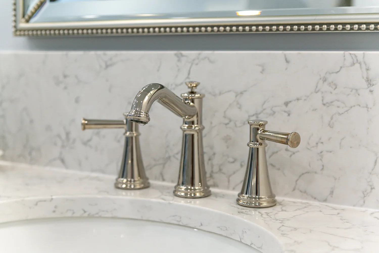 Closer view of the completed surfaces from Bathroom Remodel — Ford’s Colony Williamsburg Virginia — Project 2 by VanFleet Homes