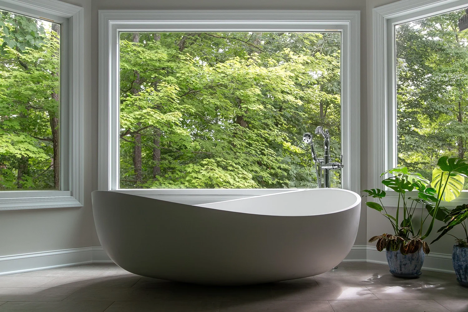 Wide view of the finished room from Bathroom Remodel — Toano Virginia by VanFleet Homes