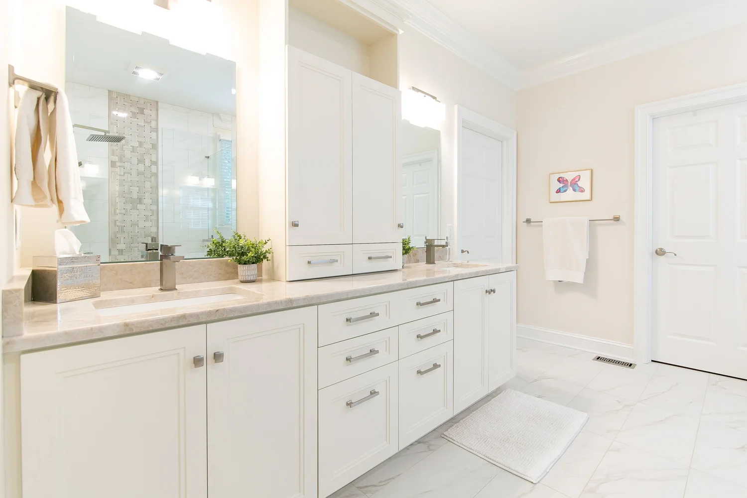 Perspective highlighting the new layout and flow from Bathroom Remodel — Ford’s Colony Williamsburg Virginia — Project 6 by VanFleet Homes