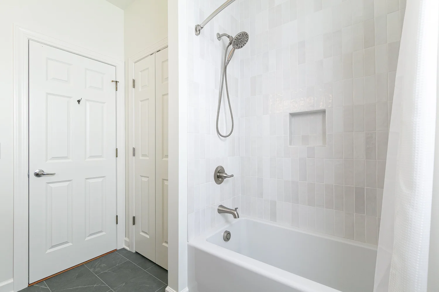 Closer perspective on the finish work from Bathroom Remodel — Holly Grove Williamsburg Virginia by VanFleet Homes