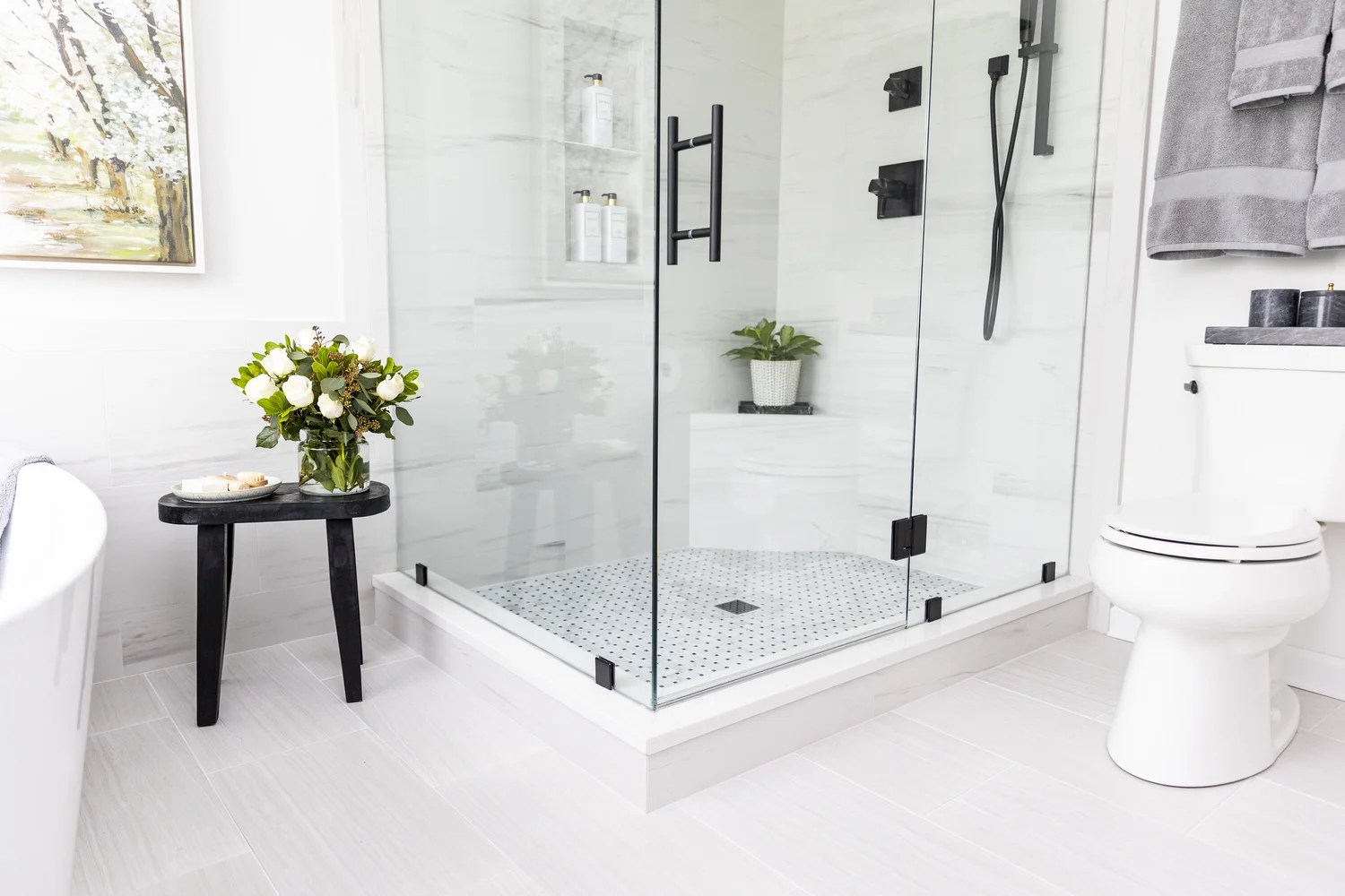 Final gallery view of the finished space from Bathroom Remodel — Seaford Virginia by VanFleet Homes