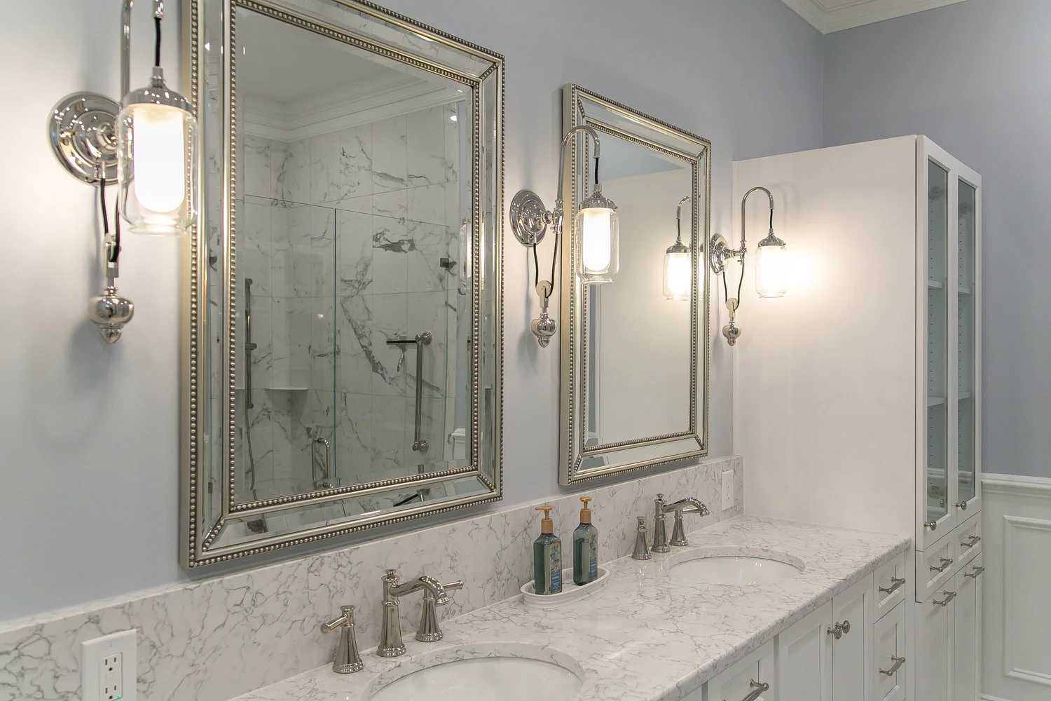 Closer perspective on the finish work from Bathroom Remodel — Ford’s Colony Williamsburg Virginia — Project 2 by VanFleet Homes