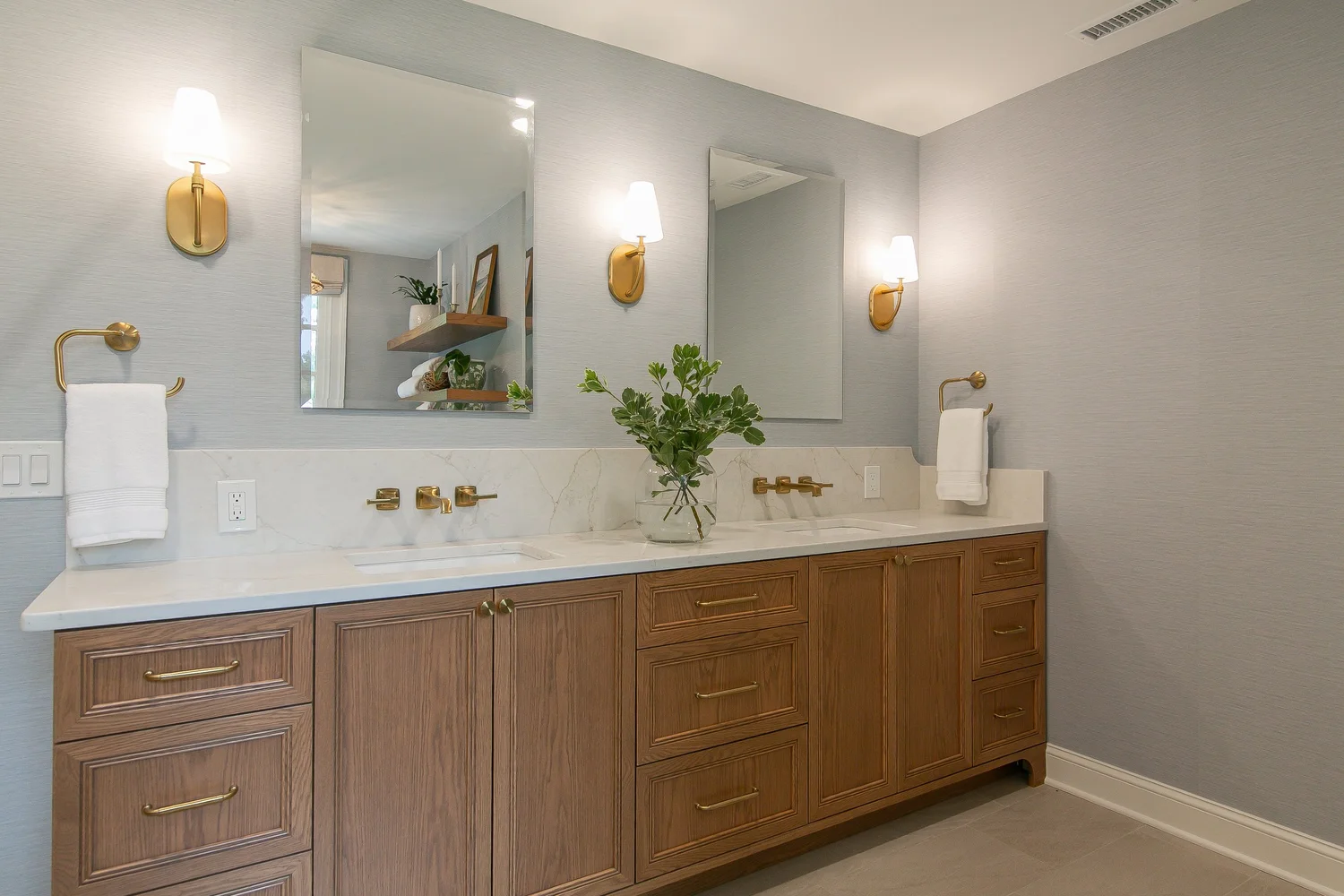 Perspective highlighting the new layout and flow from Bathroom Remodel — Ford’s Colony Williamsburg Virginia — Project 1 by VanFleet Homes