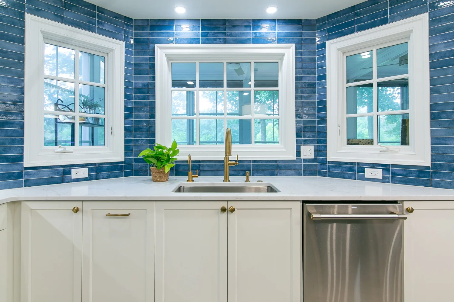 Detail-focused view of the completed remodel from Kitchen Remodel — Ford’s Colony by VanFleet Homes