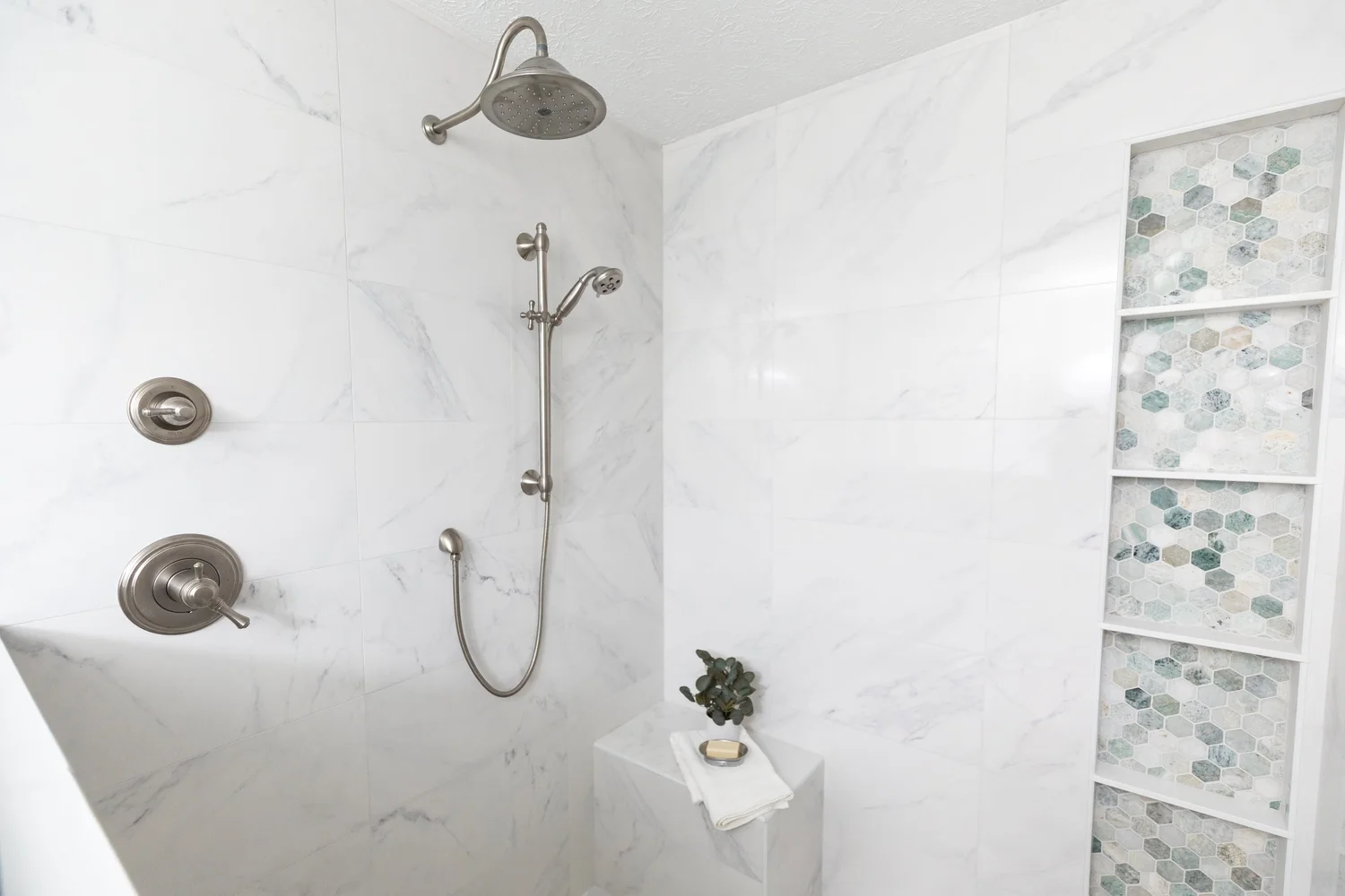 Alternate perspective across the renovated space from Bathroom Remodel — Kiln Creek Yorktown Virginia — Project 2 by VanFleet Homes