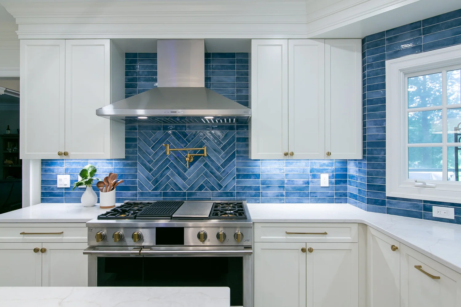 Perspective showing coordinated materials and finishes from Kitchen Remodel — Ford’s Colony by VanFleet Homes