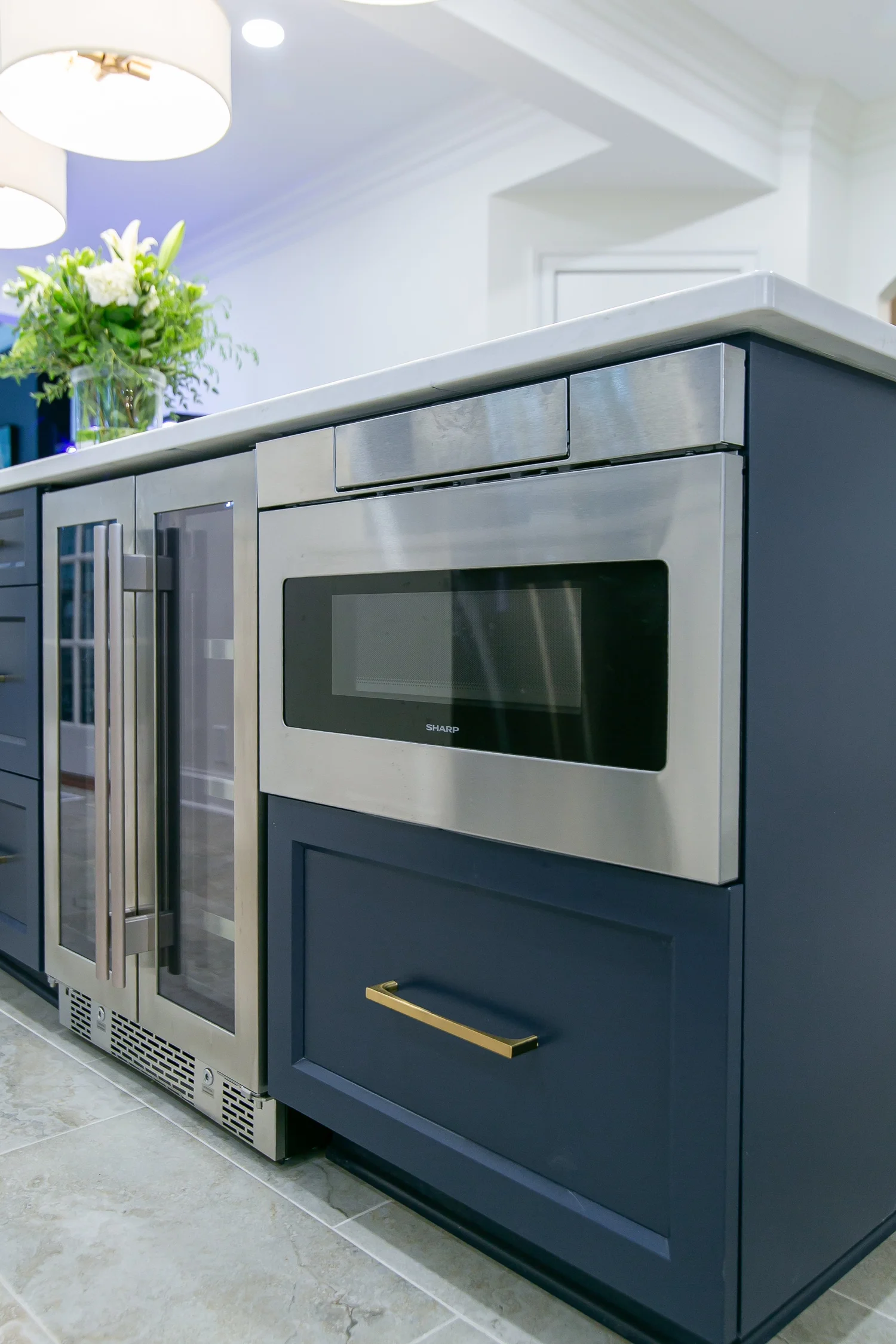 Perspective highlighting the new layout and flow from Kitchen Remodel — Ford’s Colony by VanFleet Homes