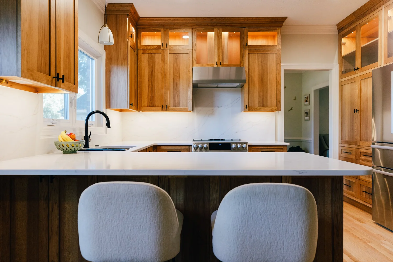 Detail-focused view of the completed remodel from Kitchen Remodel — Kiln Creek Yorktown Virginia by VanFleet Homes