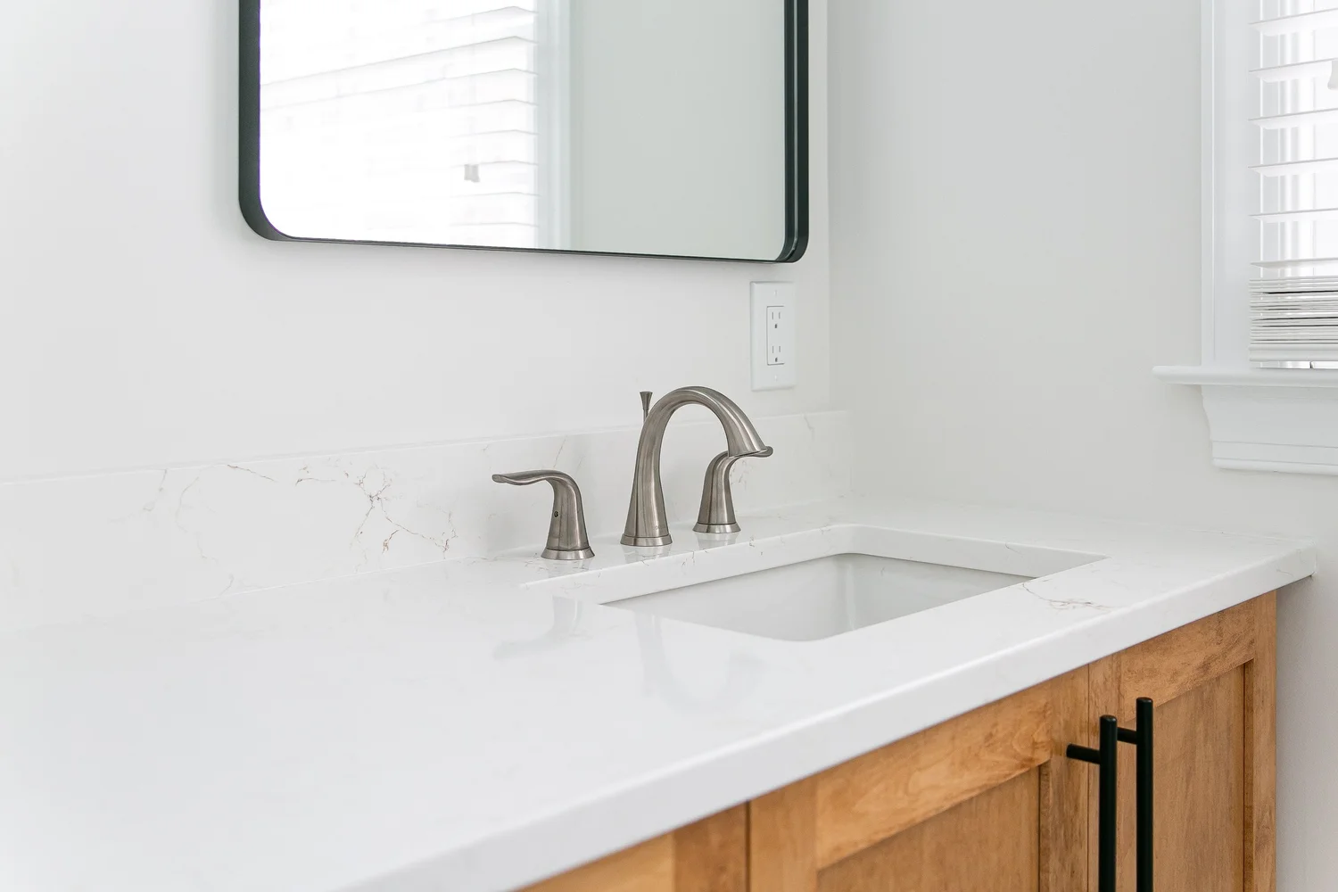 Perspective showing coordinated materials and finishes from Bathroom Remodel — Windsor Forest Williamsburg Virginia — Project 2 by VanFleet Homes