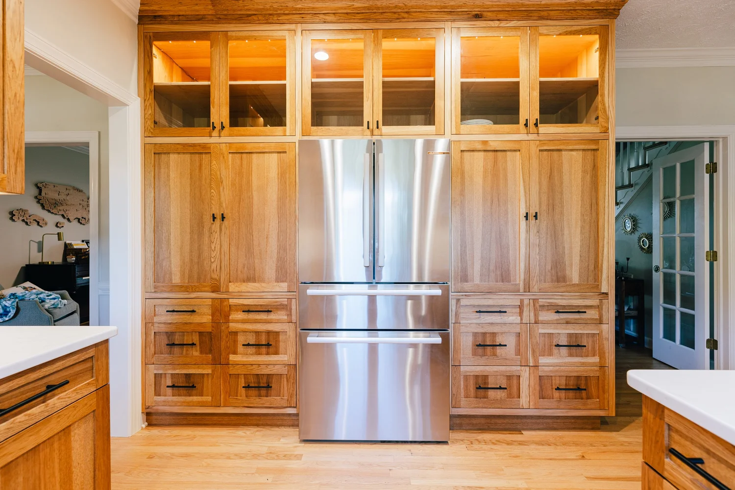 Closer view of the completed surfaces from Kitchen Remodel — Kiln Creek Yorktown Virginia by VanFleet Homes