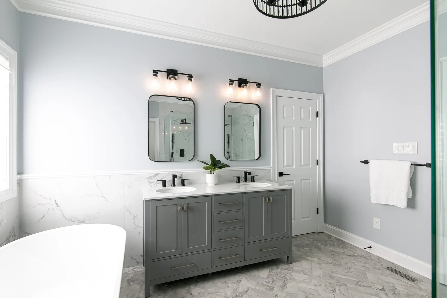 Final gallery view of the finished space from Bathroom Remodel — Greensprings West Williamsburg Virginia — Project 1 by VanFleet Homes