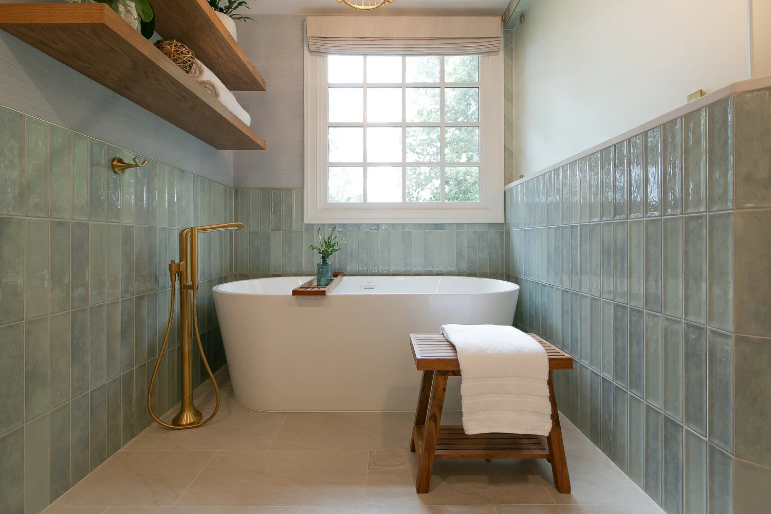 Perspective showing coordinated materials and finishes from Bathroom Remodel — Ford’s Colony Williamsburg Virginia — Project 1 by VanFleet Homes