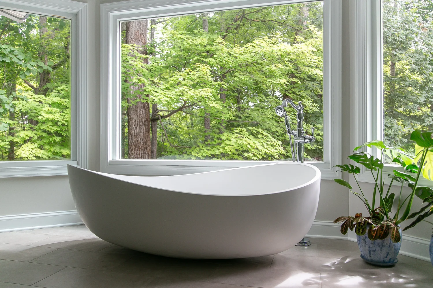 Featured overview of the completed space from Bathroom Remodel — Toano Virginia by VanFleet Homes