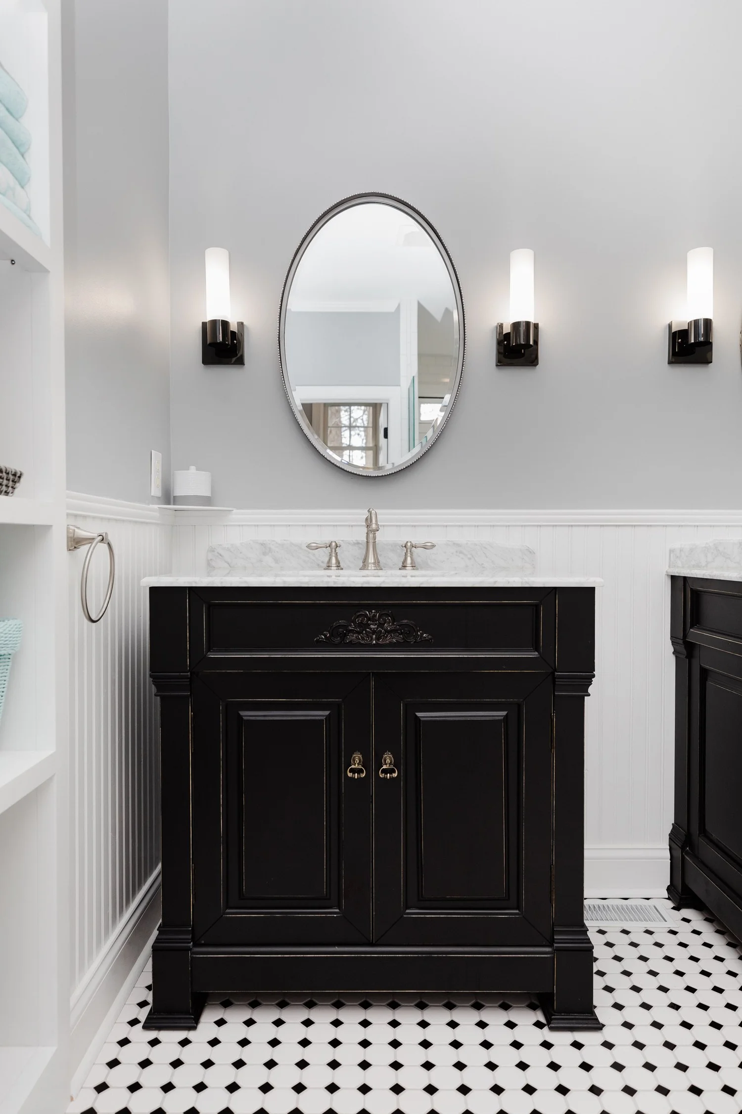 Closer perspective on the finish work from Bathroom Remodel — Greensprings West Williamsburg Virginia — Project 3 by VanFleet Homes
